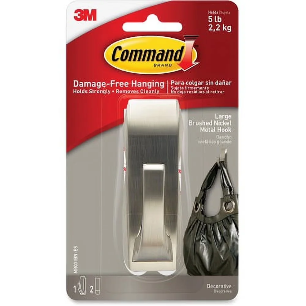 Sleek Damage-Free Hanging with Easy Installation, 5 Lb Capacity - Metal Model FF9F8F