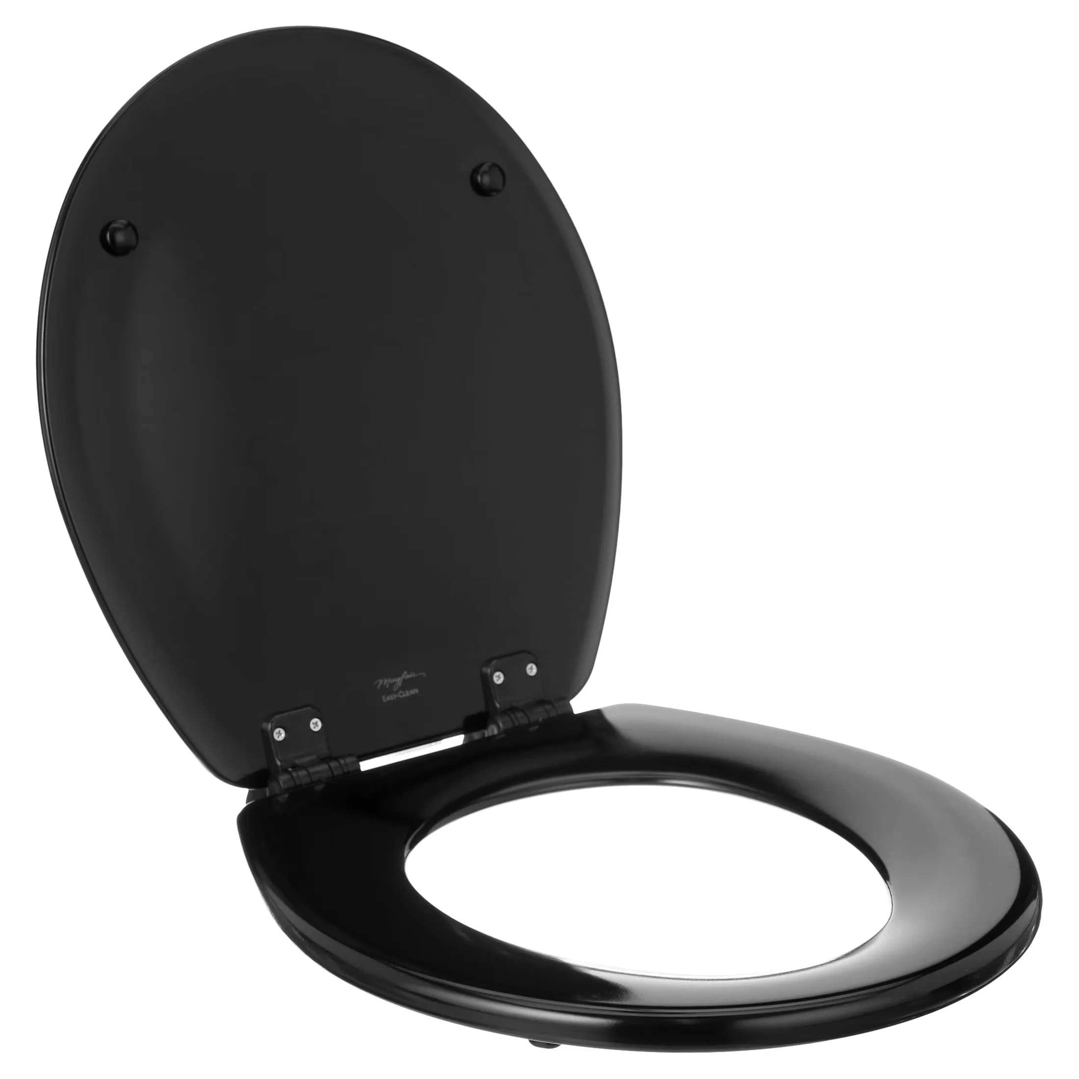 Efficient Toilet Seats And Lid with Seat Secure - Black Enameled Wood Cameron Model 2FD34B