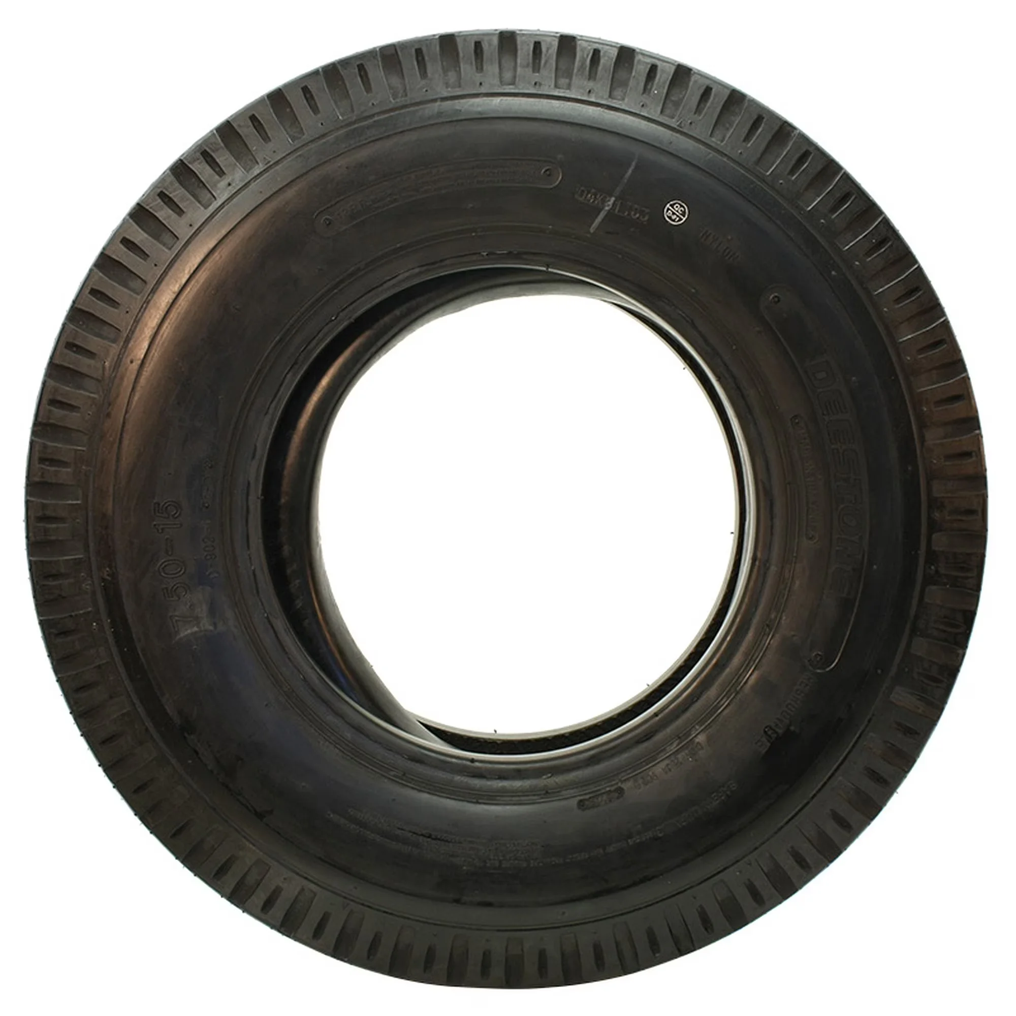 Premium Trailer Tire with Low Maintenance, Wet Or Dry, D902 7.5-15 122/117L F - Model BA68EB