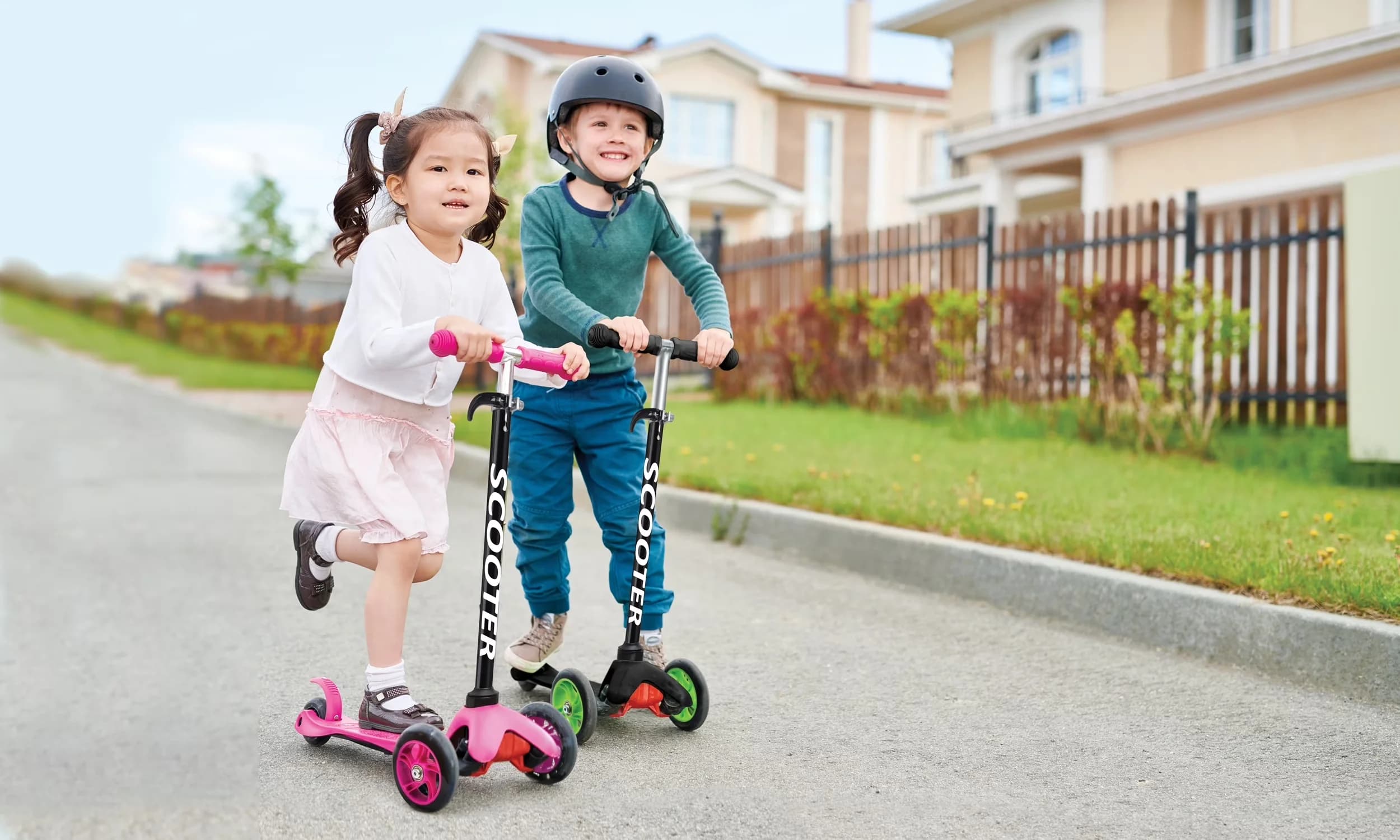 Versatile Scooter with Foldable, Black - Aluminum; Metal Black Kazoo - Rustic Charm Model 417CDC
