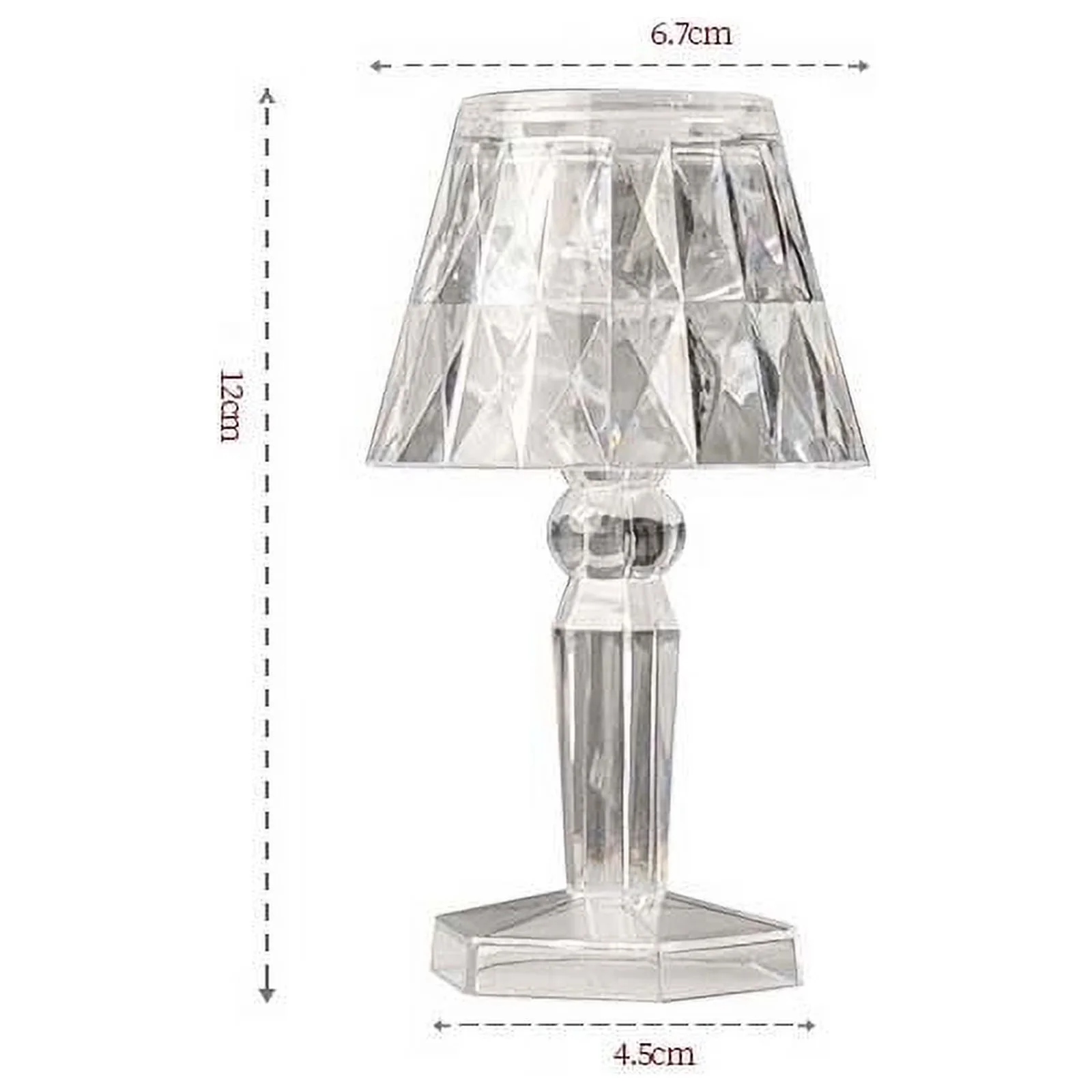 Desk Lamp Quality with LED, Modern, Bedside Lamps - Acrylic Clear Items Model 30528A