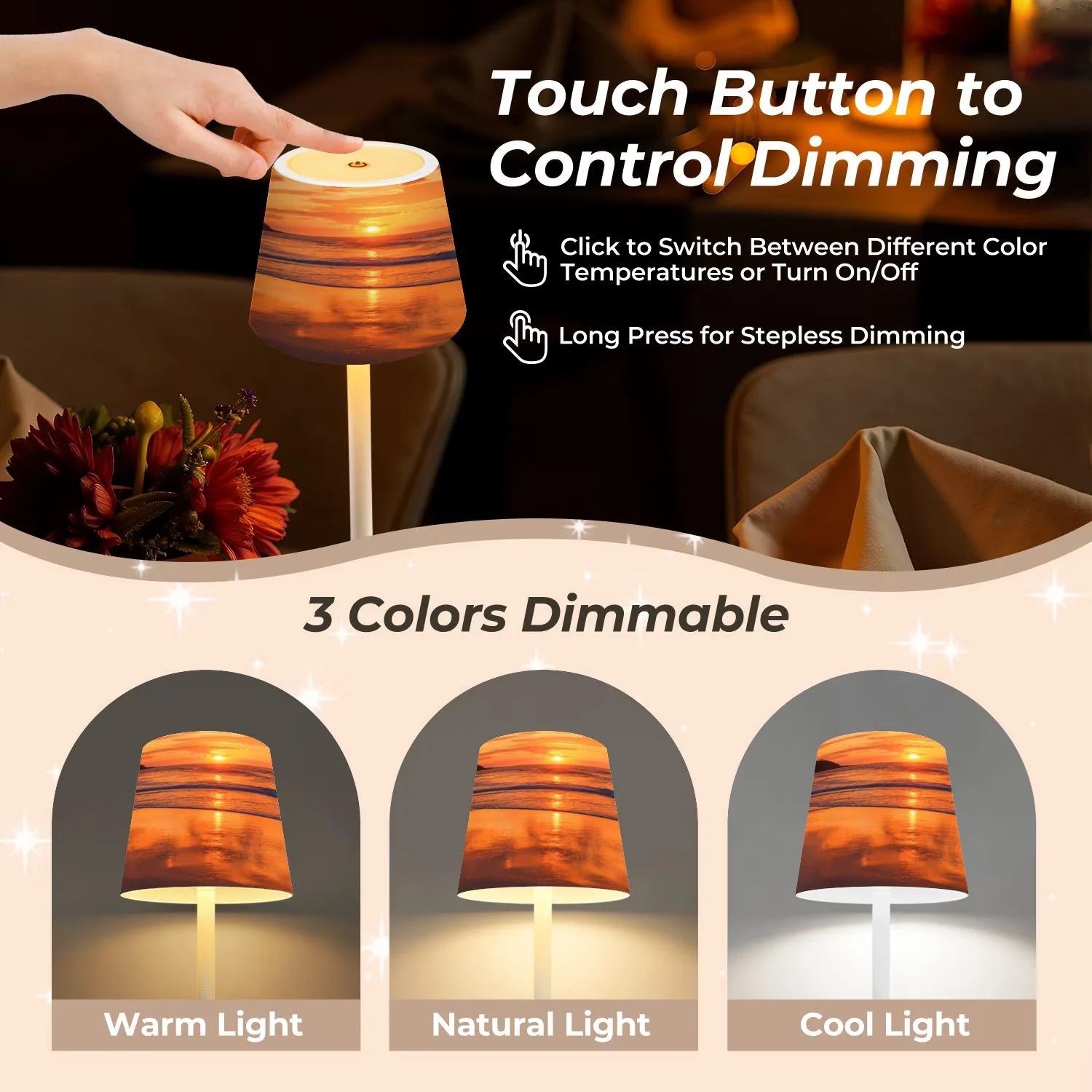 Premium Lamp Set with LED, Art Deco, Dimmable - Metal Multicolor Mahjong Model B65128