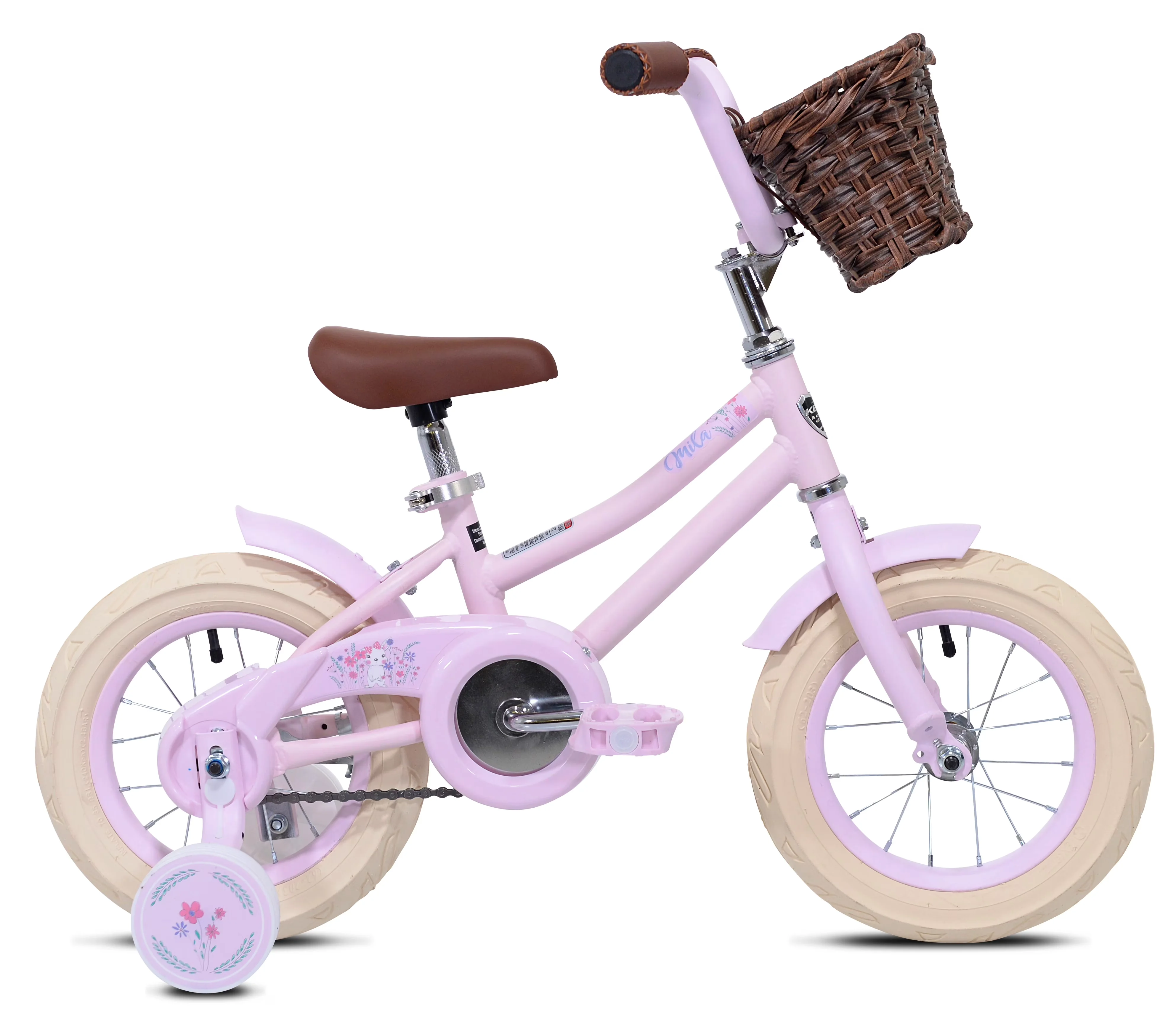 Modern Kids Bike with Adjustable Seat Height, Unisex, Fits Rider 2'-3'2" - Pink Model C83987