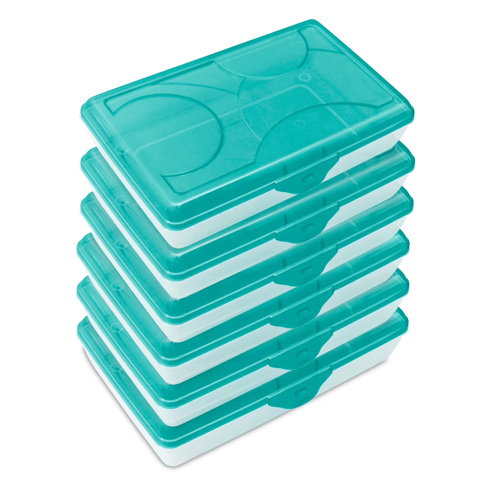 Garage Storage Supply Modern with Multipurpose Box, 6 Pack - Blue Plastic Model AF0DC5
