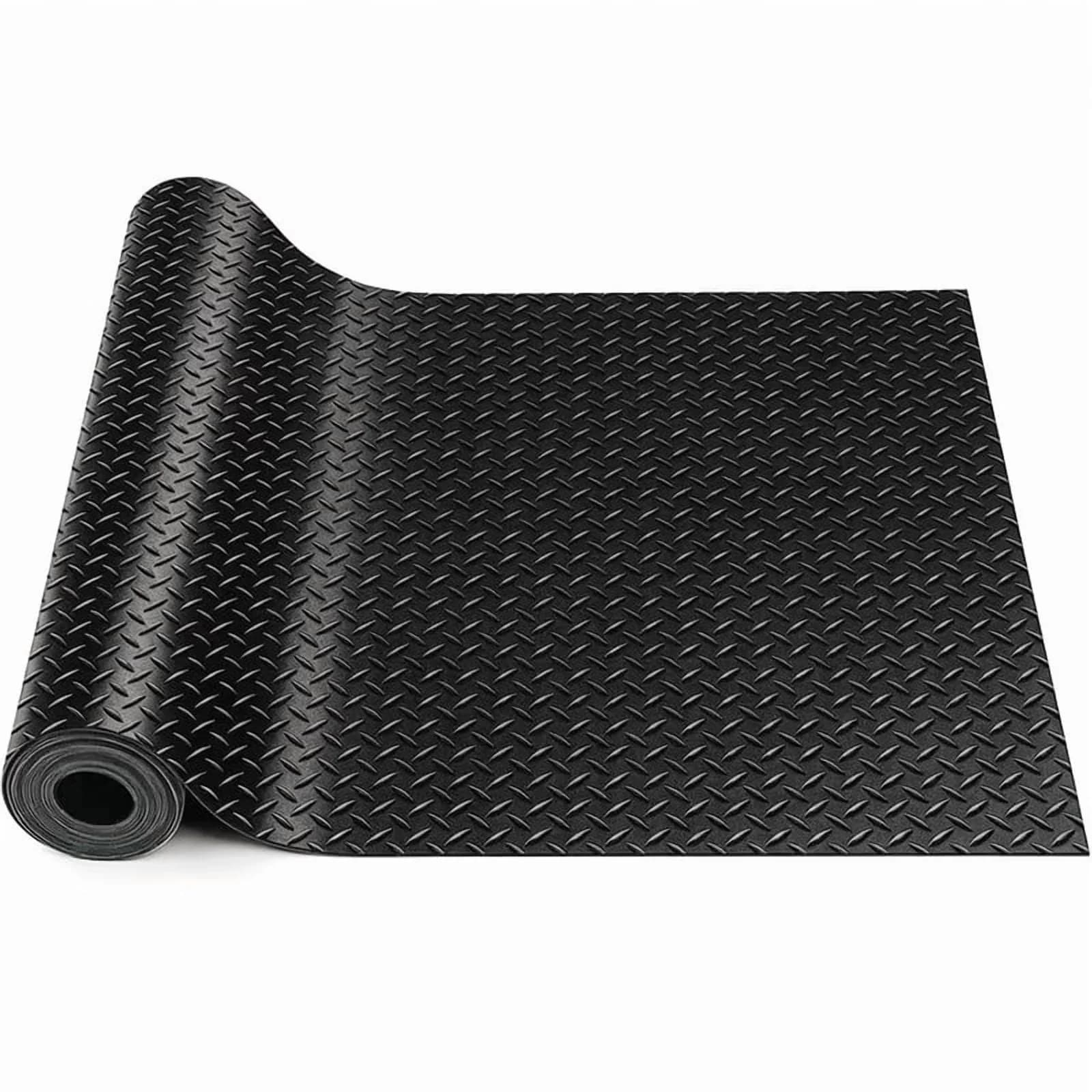 Grey Vinyl Flooring Vinyl Plank Flooring Stylish with Waterproof, Stain Resistant, Black Garage Floor Mat - Pvc Black Model CD99CA