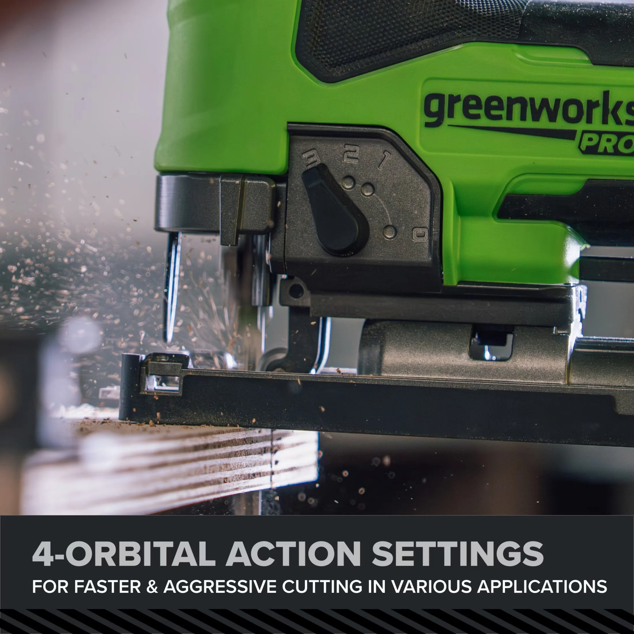 Professional Power Saw with 24V, Tool Only - Green - Contemporary Style Model 8F2AB5