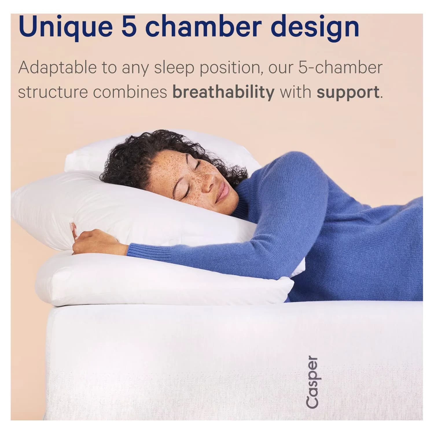 Mattresses Accessory Classic with Hypoallergenic, One king-size pillow, Sleep Down Pillow - White Model 5266B6