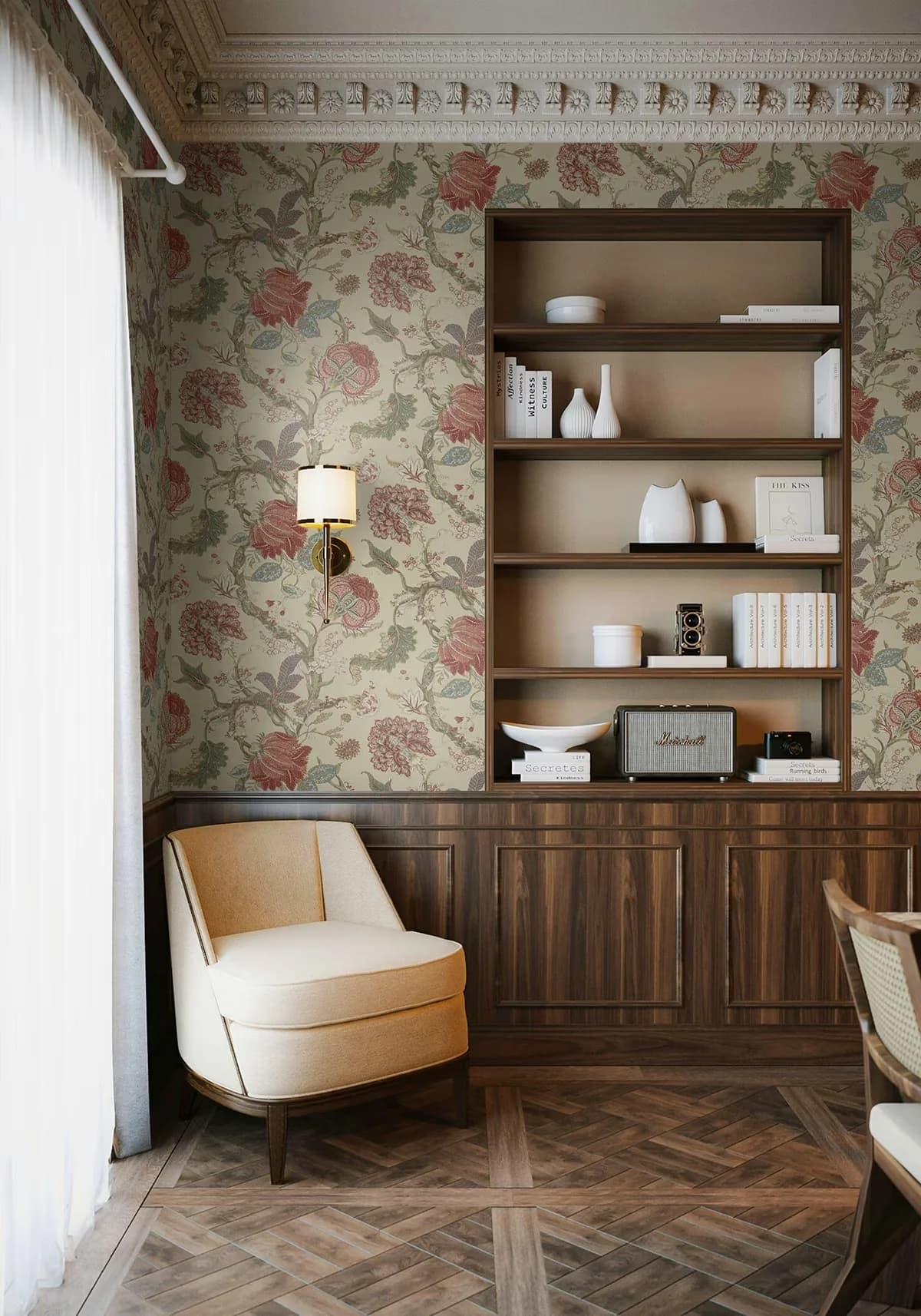 Wallpaper Versatile with Removable, 20.5 in. W x 18 ft. L Roll - Brown Non-Woven Model E7C88D