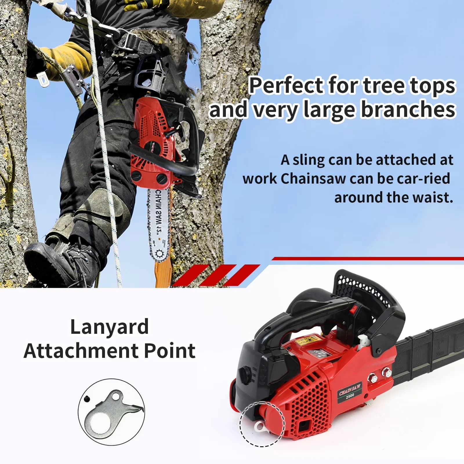 Chainsaw Classic with Tool-Less Chain Tensioning, Sprocket shape: star-shaped, Power source: Gasoline - Model A31F83