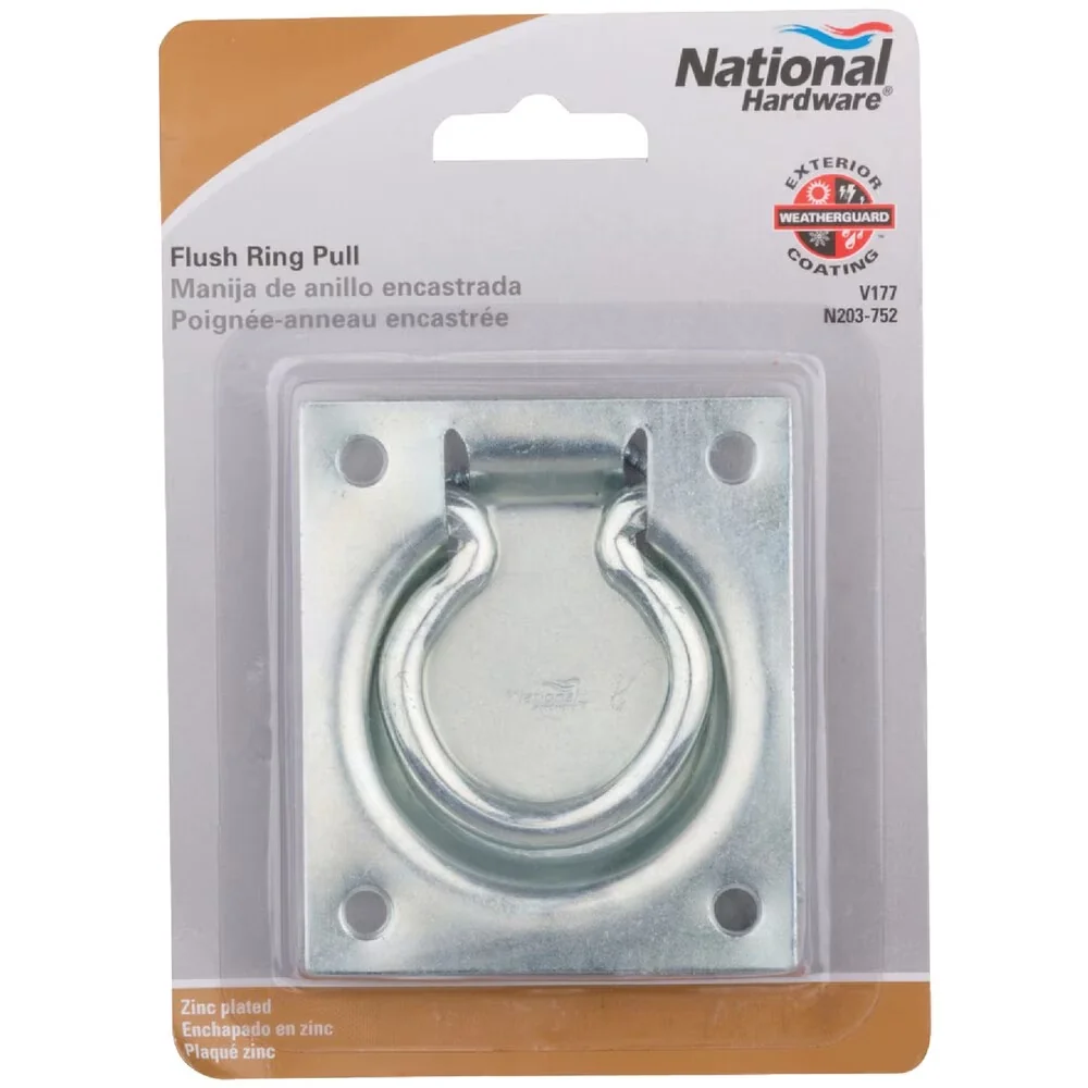 Professional Kitchen Renovation with V177 3" x 3-1/2" Flush Ring Pull - Steel Gray Model D9770E