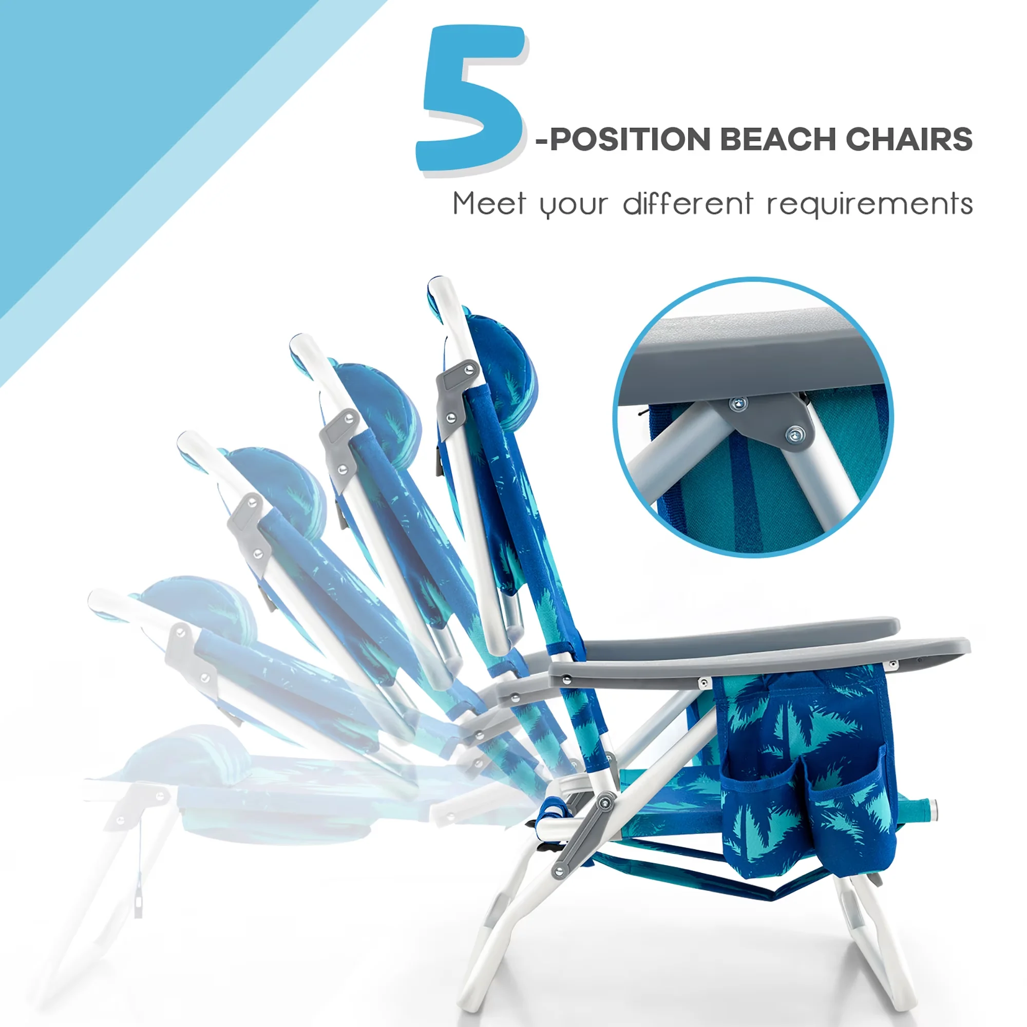 Sleek Beach Chair with Folding - Low Maintenance Model 5DDF3B