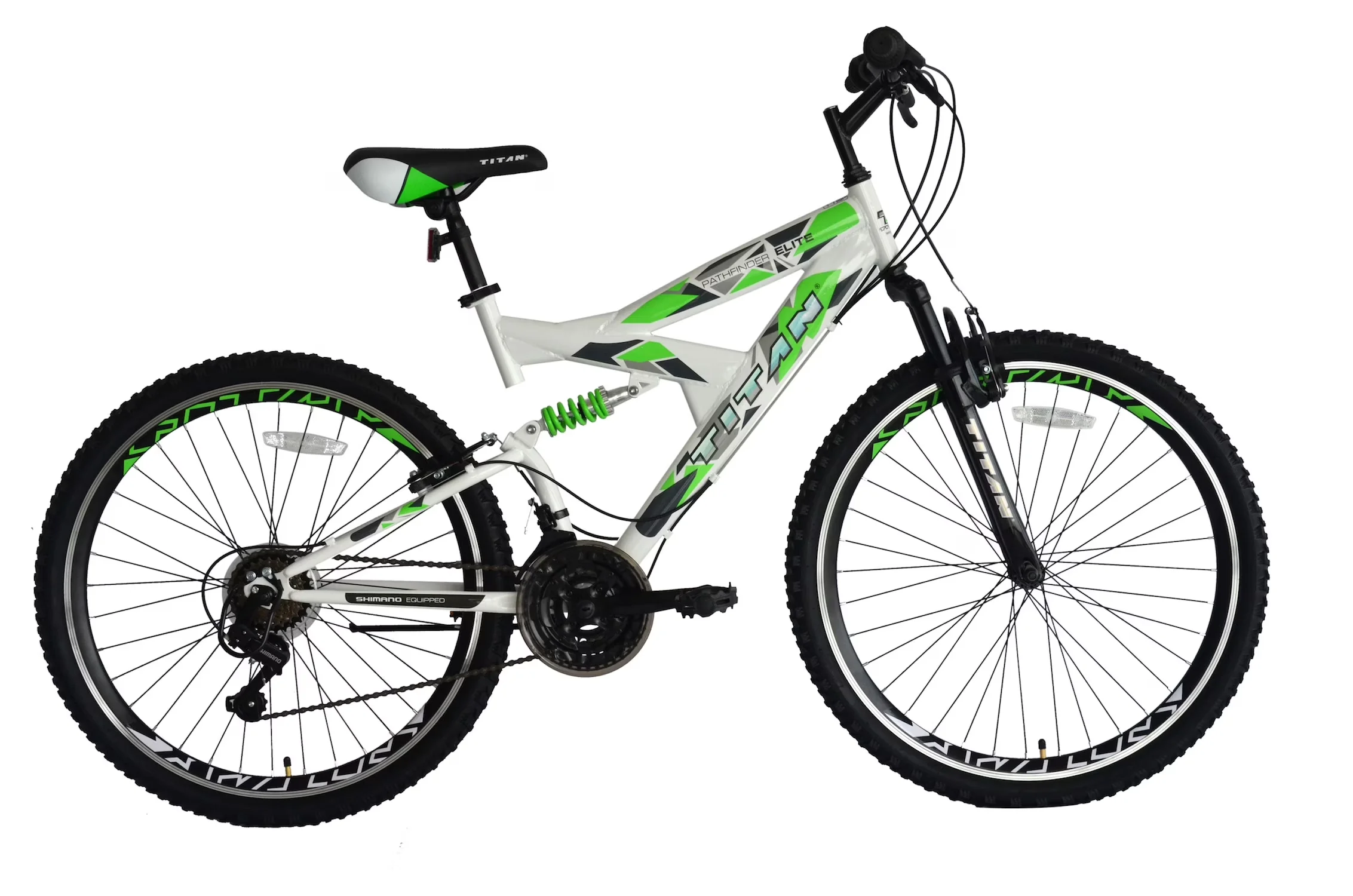 Mountain Bike Essential with Adjustable Seat, Unisex, 18-Inch Frame - White Model FA01F2