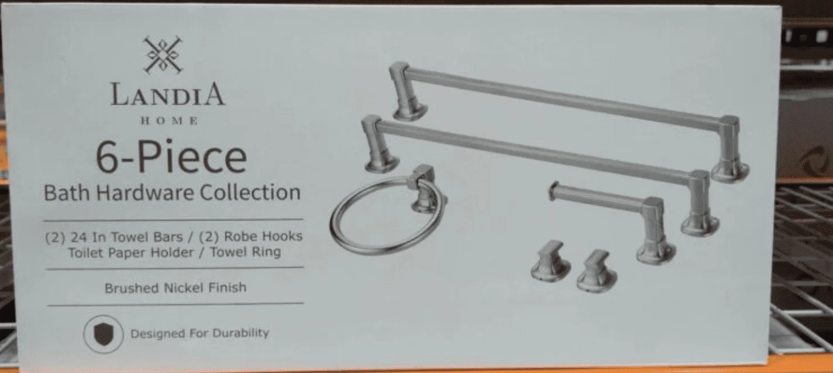 Professional Bathroom Renovation with 6-Piece Bath Hardware Set - Nickel Silver Model 5D8070