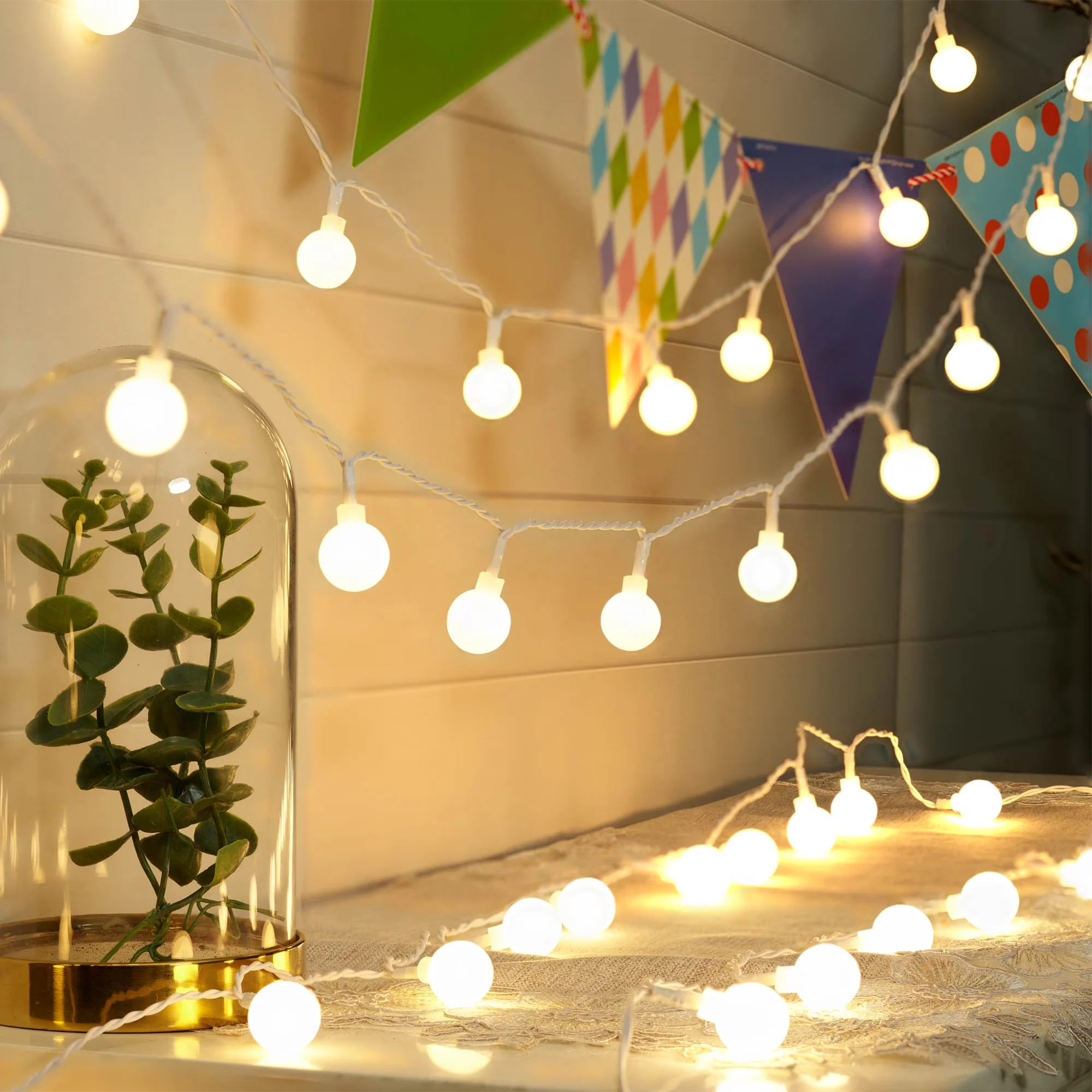 Modern Novelty Light with LED, Energy Efficient, Light bulb spacing: 4 in. - White Model A09E19