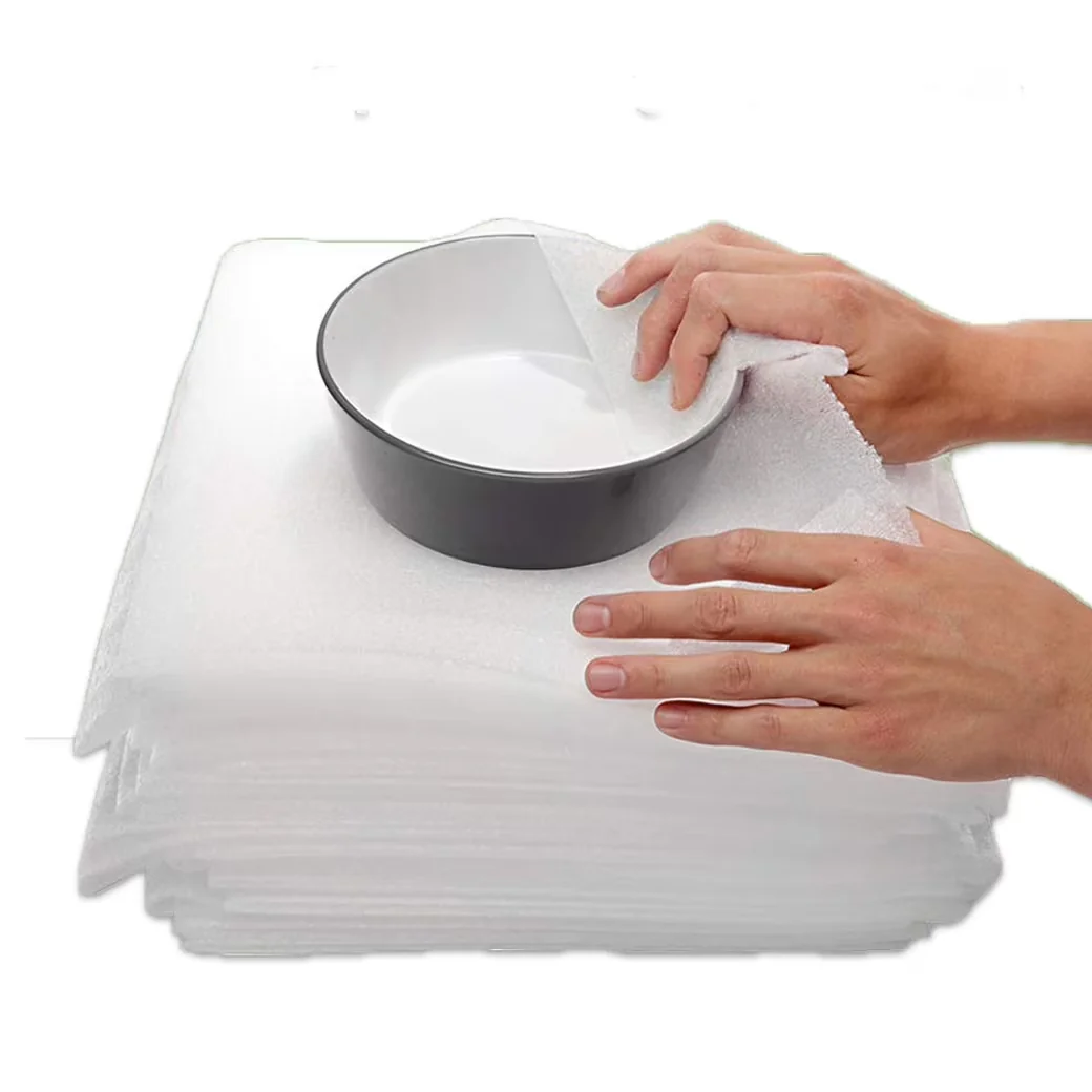 Modern Moving with 100 Pack", 12"" x 12"", 1/16"" Thickness - Low-Density Polyethylene White Model 7B2F53