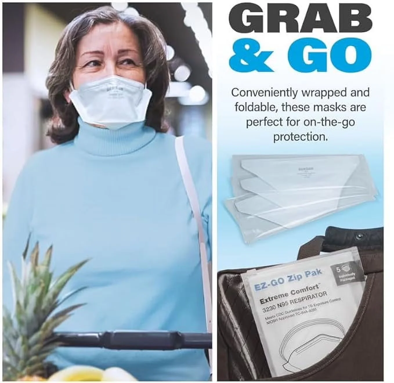 Protective Equipment Versatile with Made in U.S.A, Box of 50 - Polypropylene White Model A3E6D1