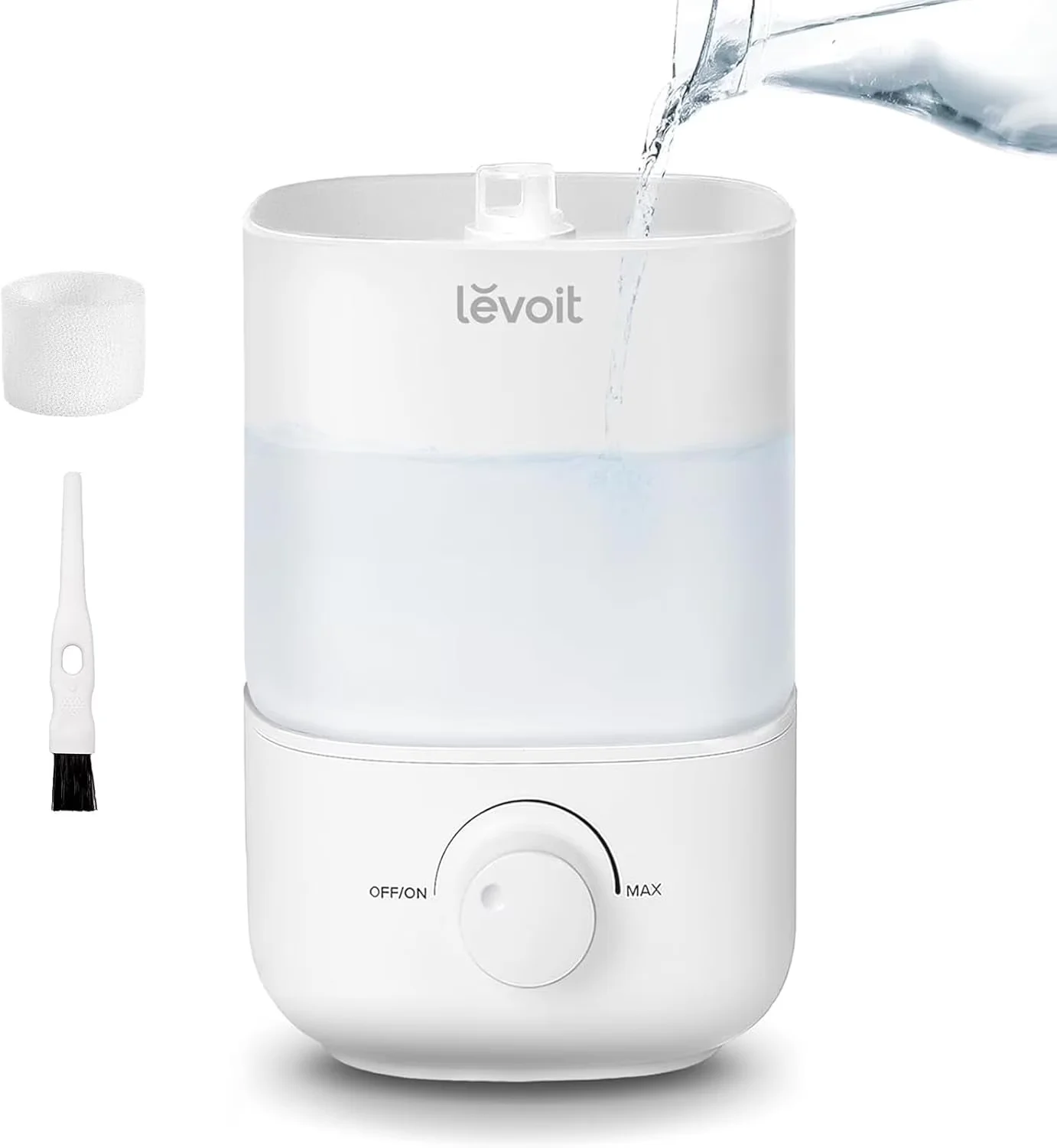 Humidifier Stylish with Oil Diffuser, Automatic Shut-Off - White for Large, Rooms Model C3B06E