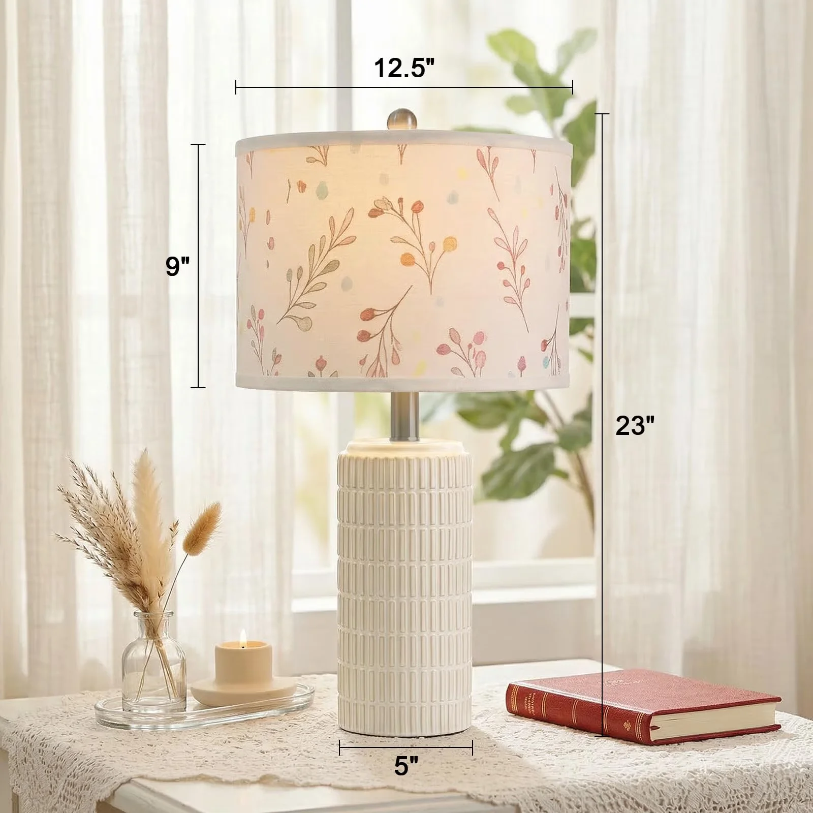 Sleek Lamp Set with Battery, Modern, Accent Lamps - Gold Plastic Table Model 2A46B4