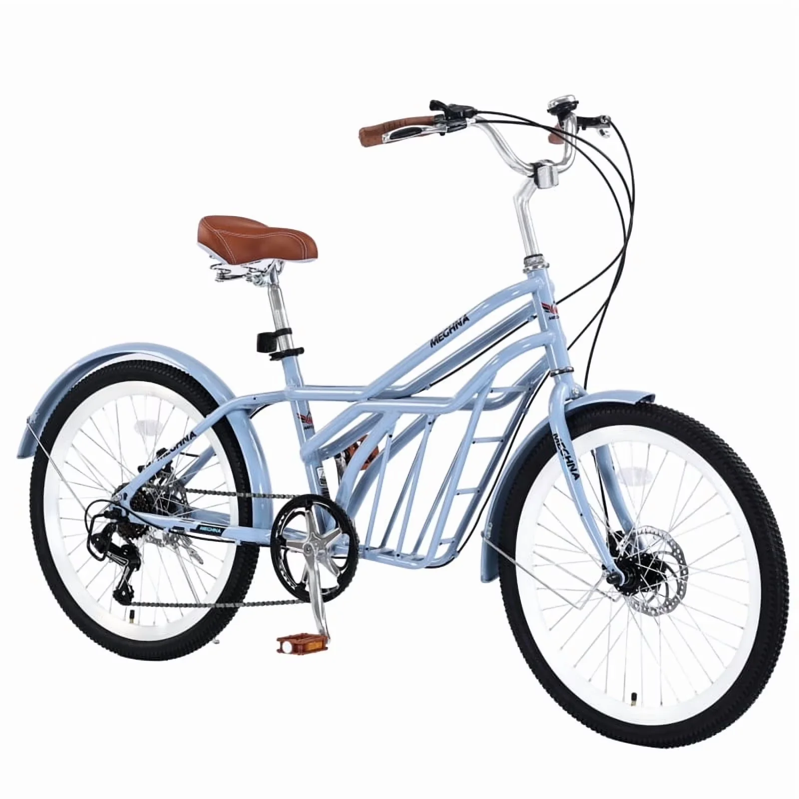 Efficient Cruiser Bike with Compact, Comfortable Commuter Bicycle - Blue Model B32F2F