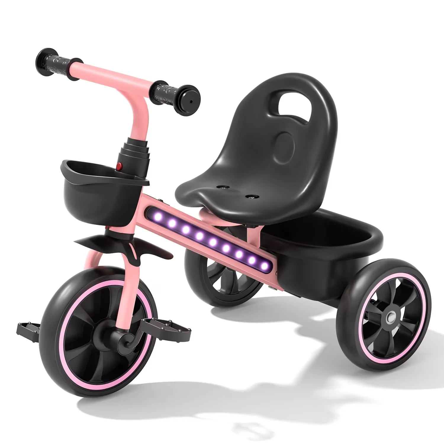 Kids Bike Classic with Adjustable Seat, Toddler Tricycle - Pink 1-4 - Rustic Charm Model B849BB