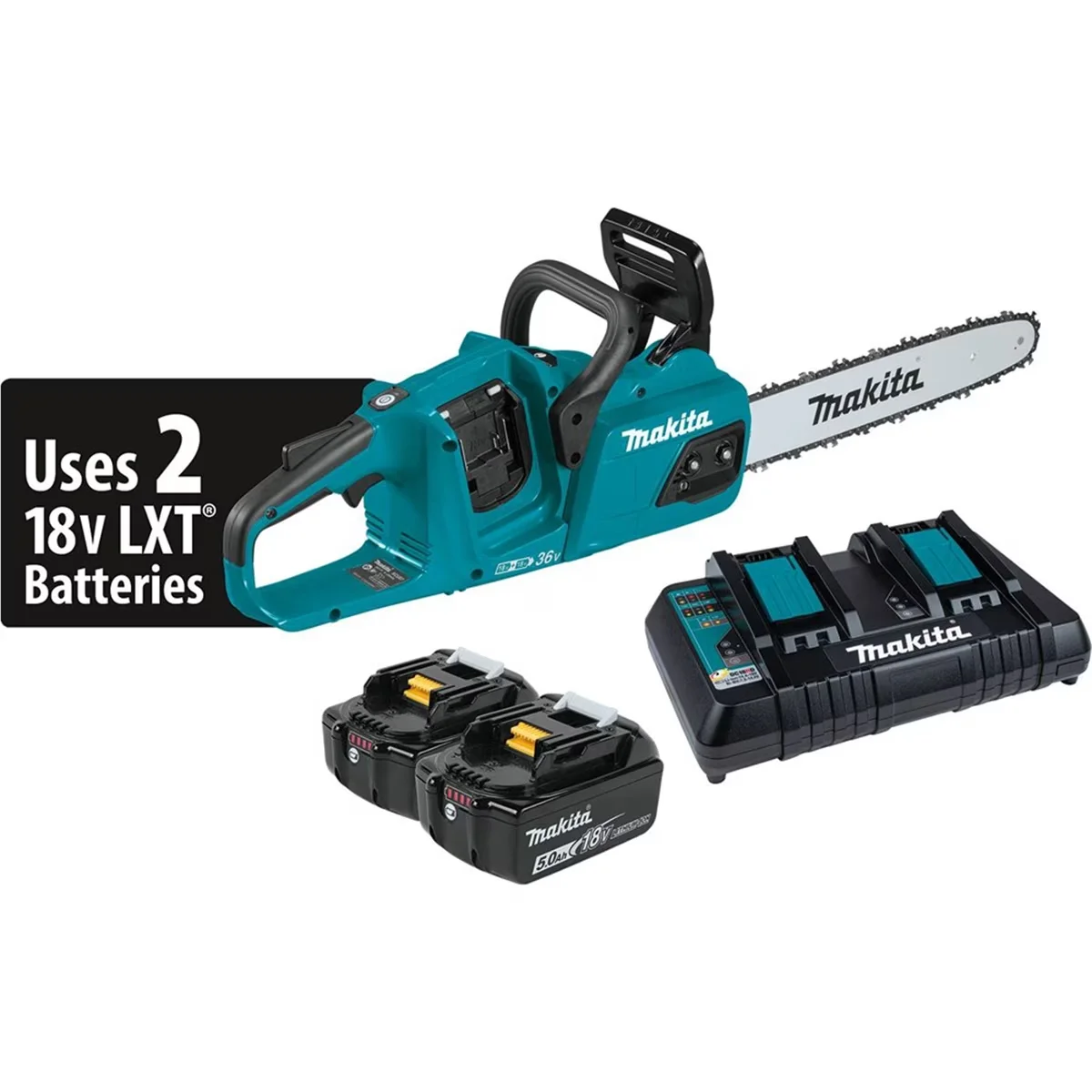 Versatile Chainsaw with Battery, 36V, Low noise level for operator comfort - Black Model 47DD34