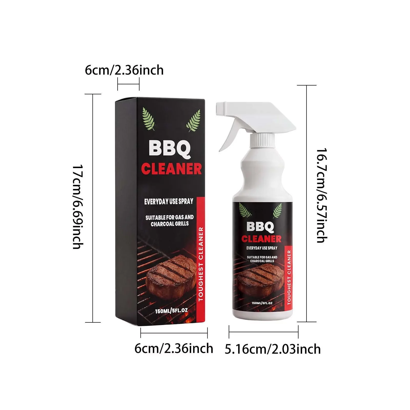 Compact Combo Grill with Multi-Purpose Cleaner, All Purpose Cleaner Spray, All Purpose Cleaner - Model E5D971