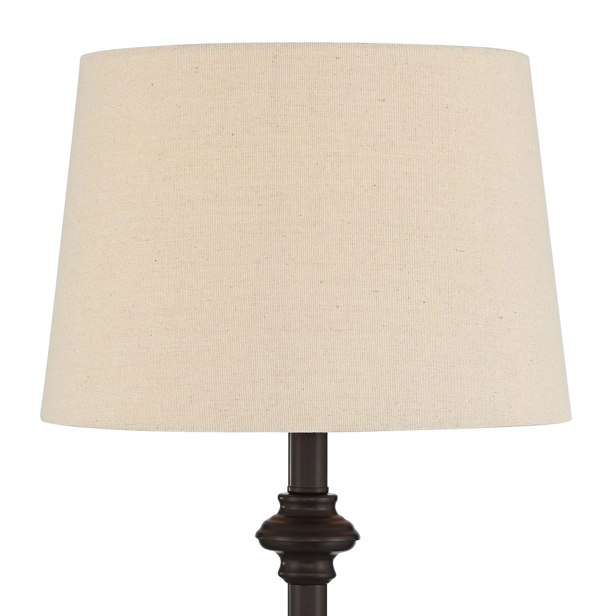Lamp Set Versatile with Incandescent - Brown Metal for Living Room, Bedroom Model 83C84C