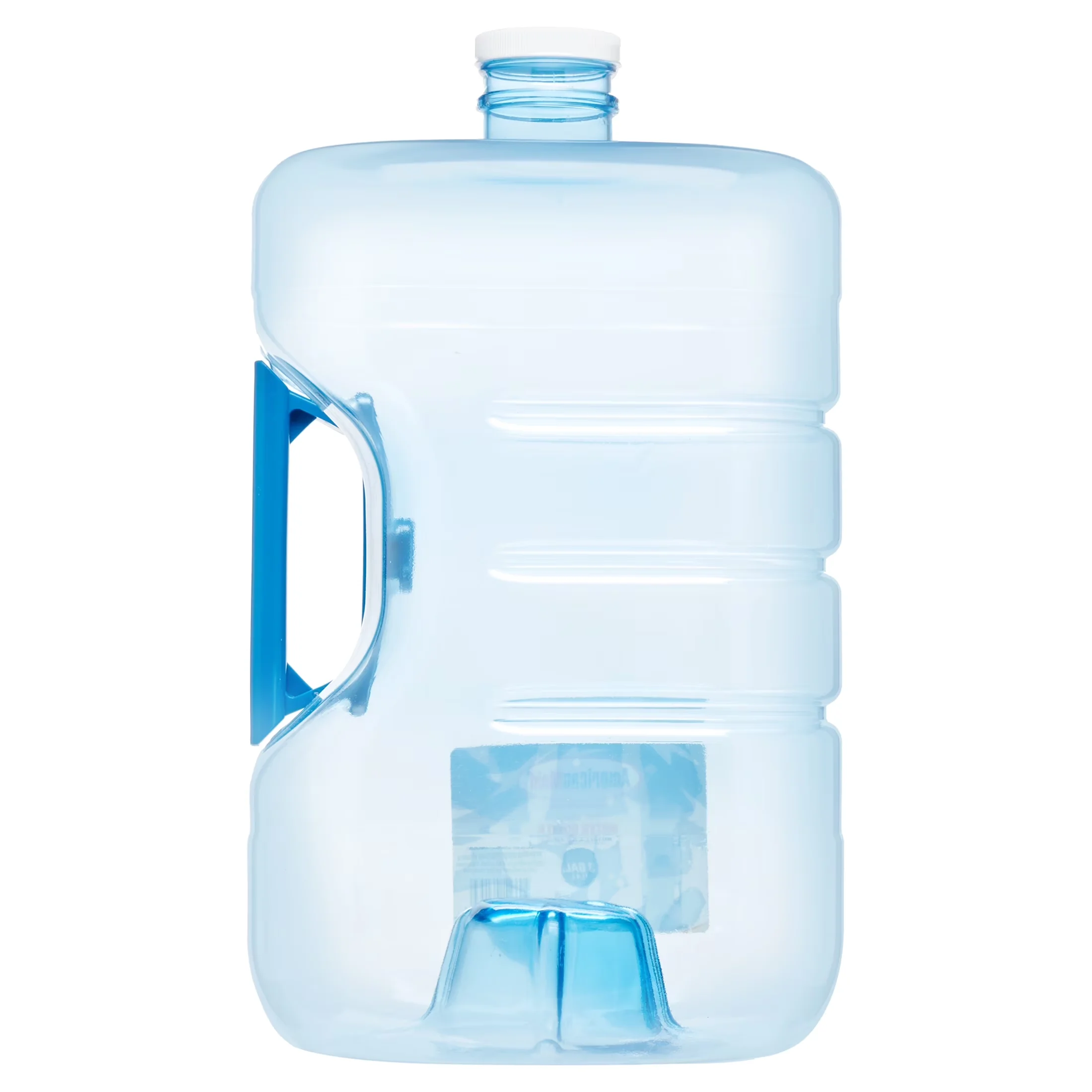 Water Filtration Efficient with Free Recycle code., Stackable & Refillable Gallon (3gal), 53mm cap size - Blue, Clear Plastic Model 261D10