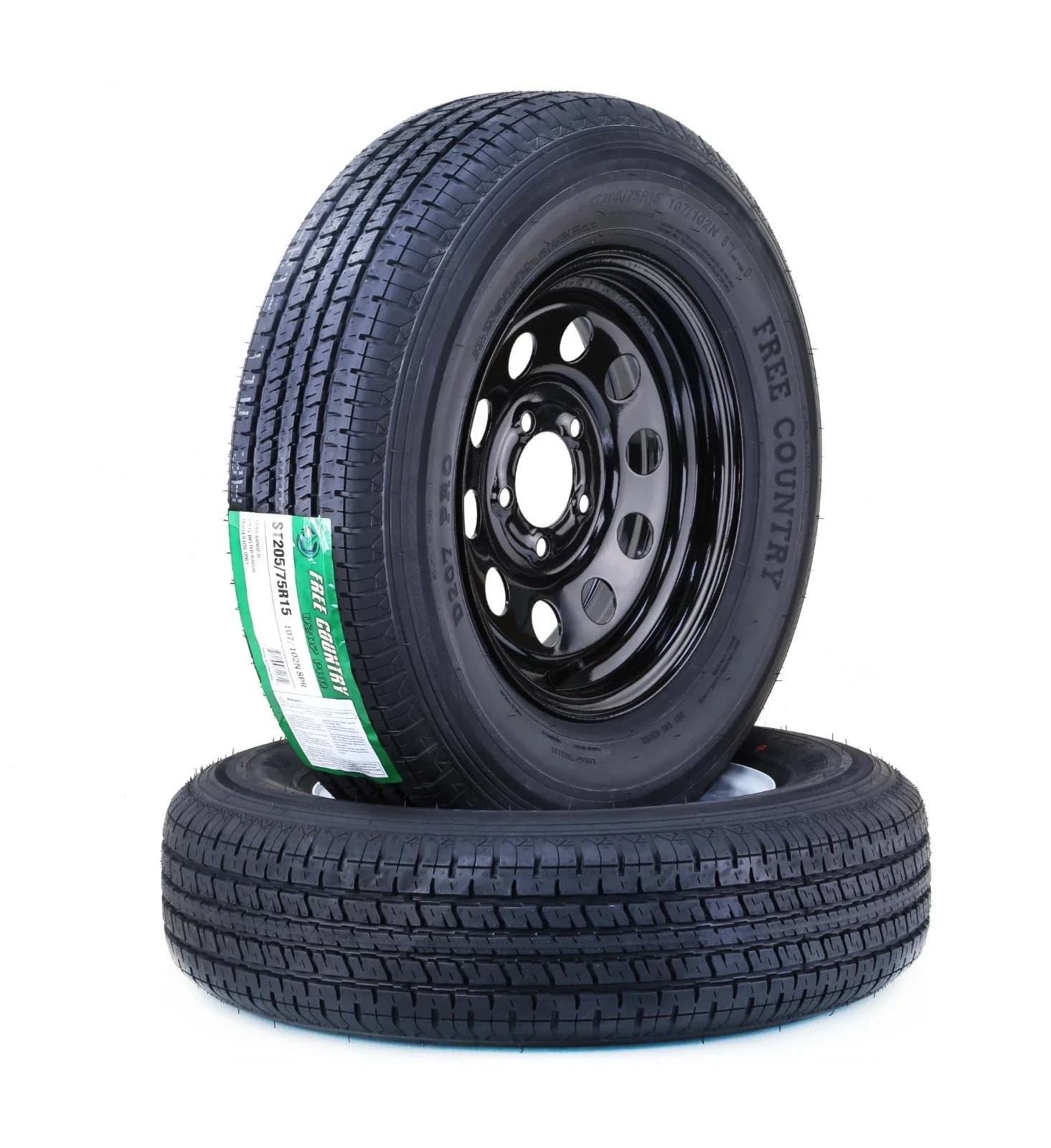 Modern Trailer Tire with SET 2 - ST205 - Rustic Charm Model EE4D5C