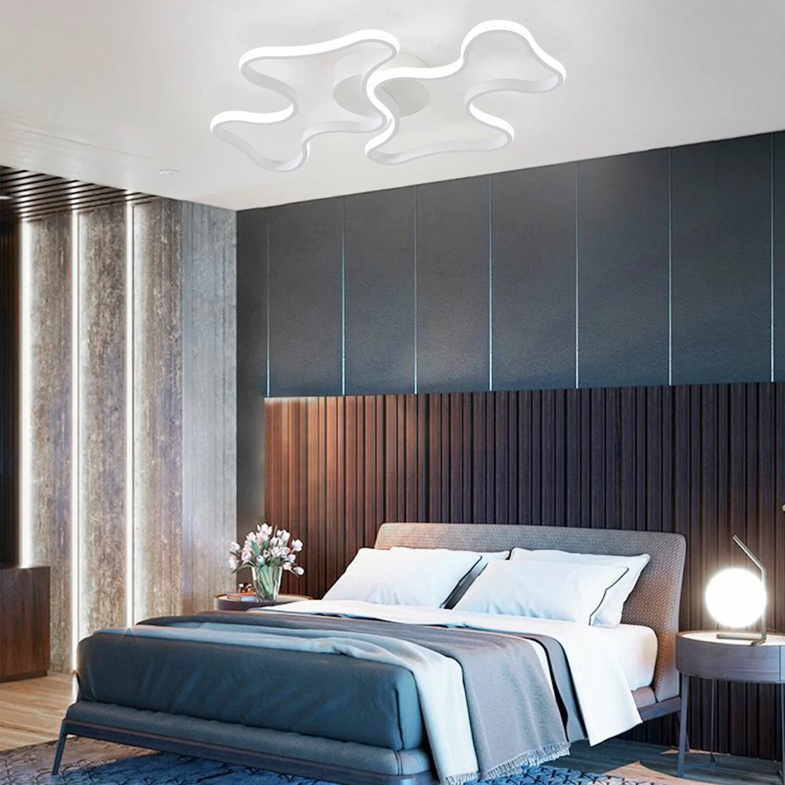Premium Ceiling Lights Fixture with LED, Modern - White Pc - Premium Collection Model 845419