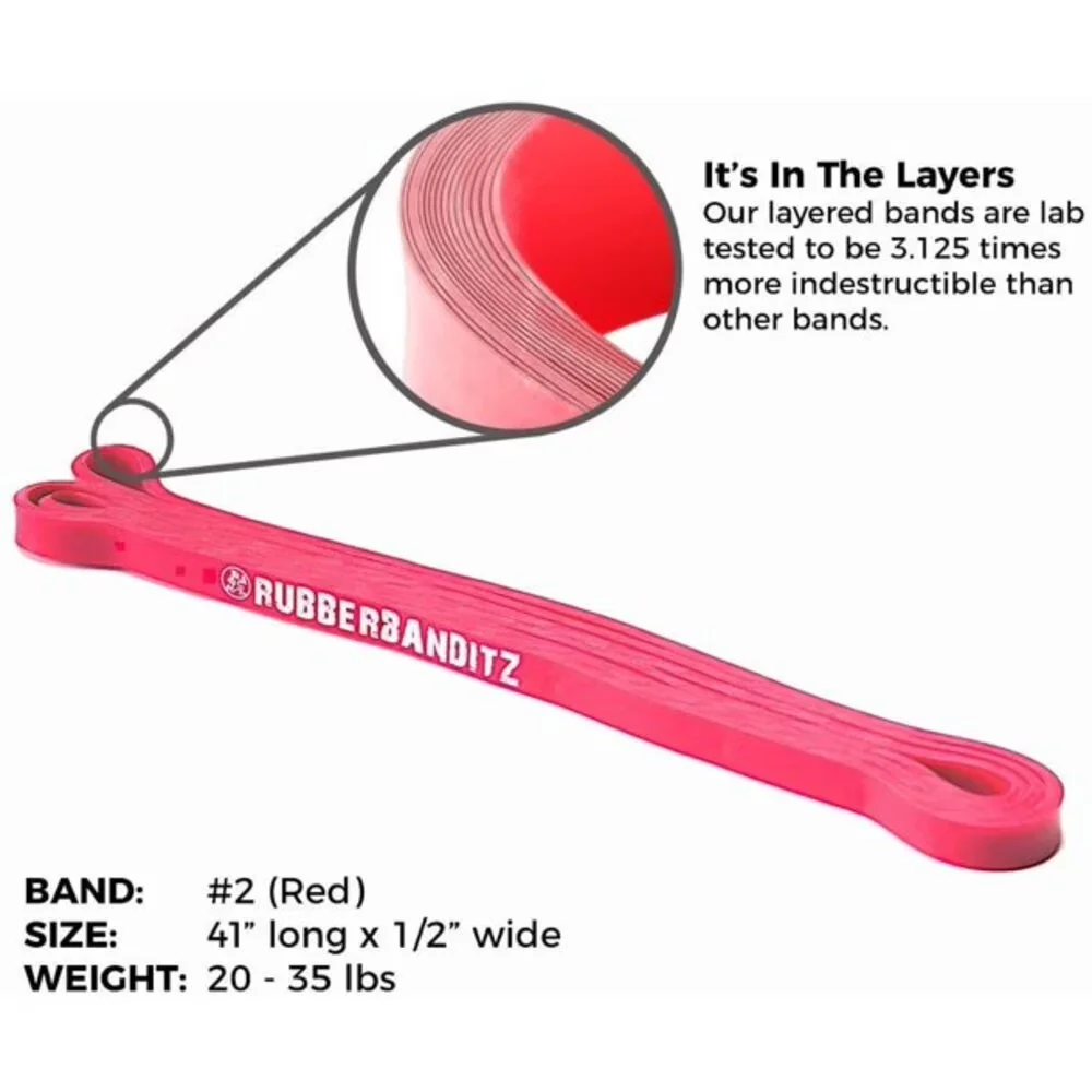Reliable Home Gym Accessory with Adjustable Straps - Natural Rubber Pull Model 4D2F13