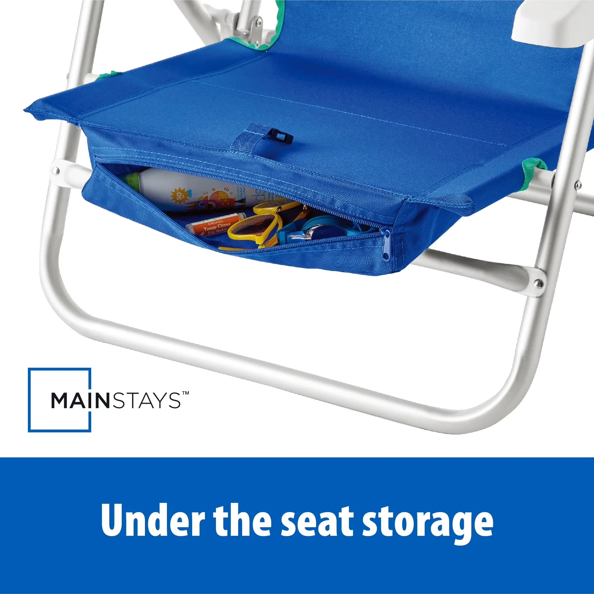 Essential Patio Chair with Adjustable, Folding, Backpack Beach - Polyester Model F131E2