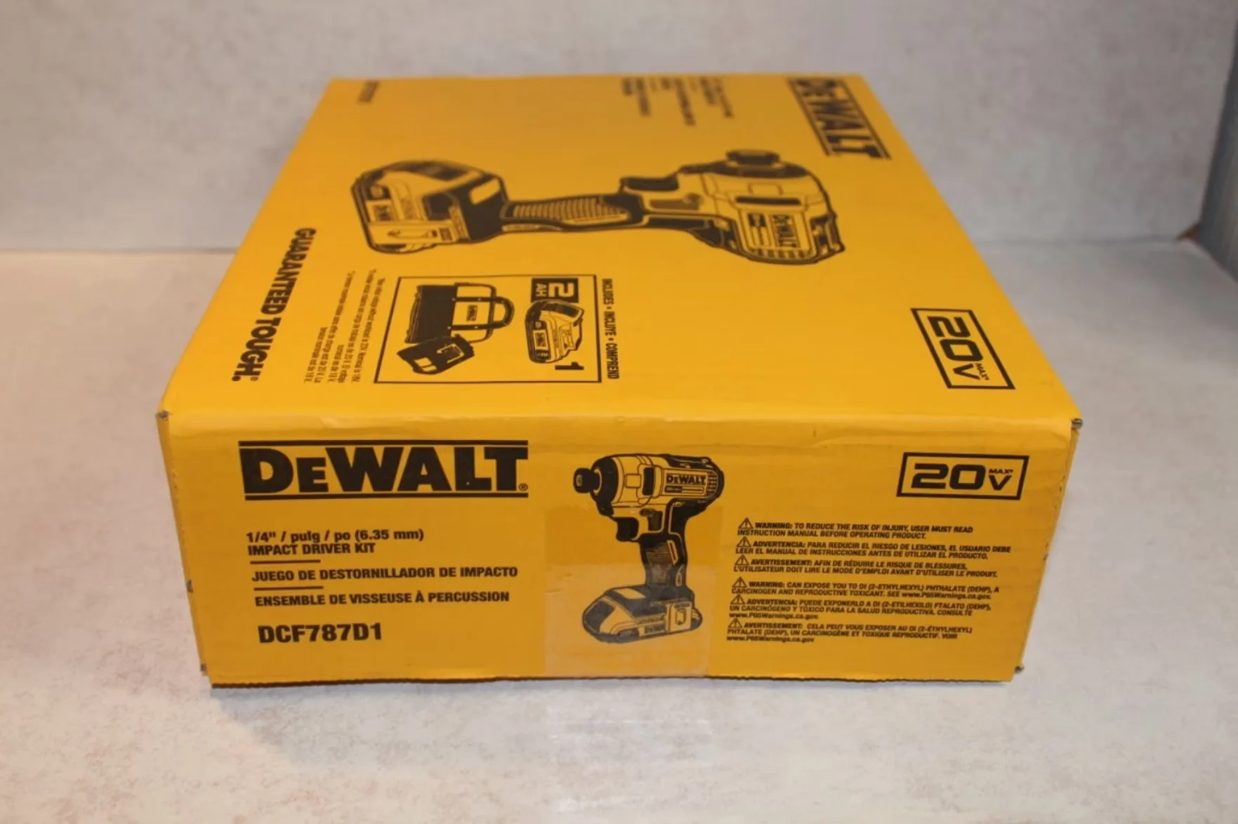 Essential Drills Driver with Battery, 20V - Brown 1PC - Residential Grade Model A5A3FD