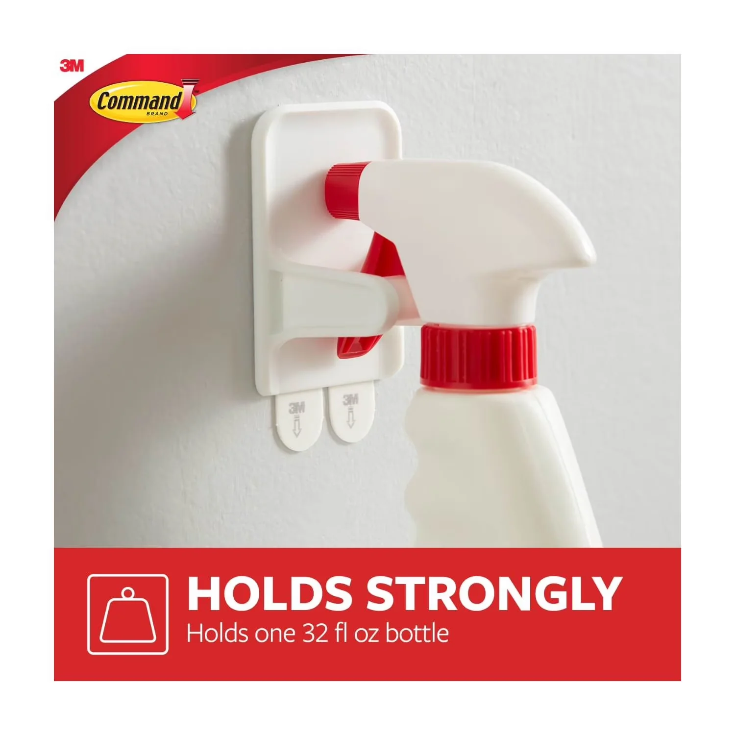Essential Damage-Free Hanging with Wall-Mountable, Easy Installation, 2 White Hangers - Plastic White Model 14E6DF