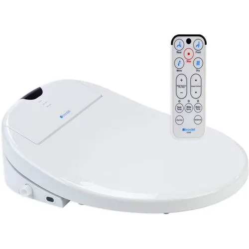Essential Toilet Seats And Lid with Slow-Close Lid, Automatic deodorizer - Plastic Round Model B099BD