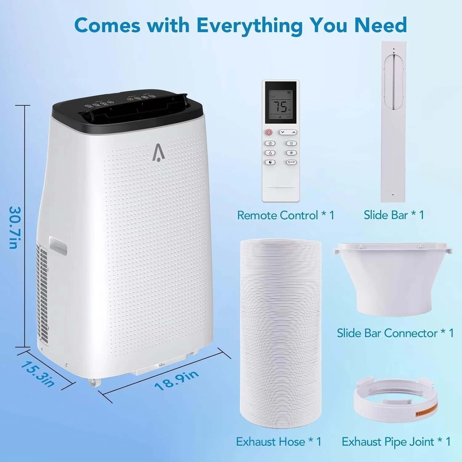Innovative Air Conditioner with 15000 BTU, Automatic Defrost Control, Portable - Model 18F9C3