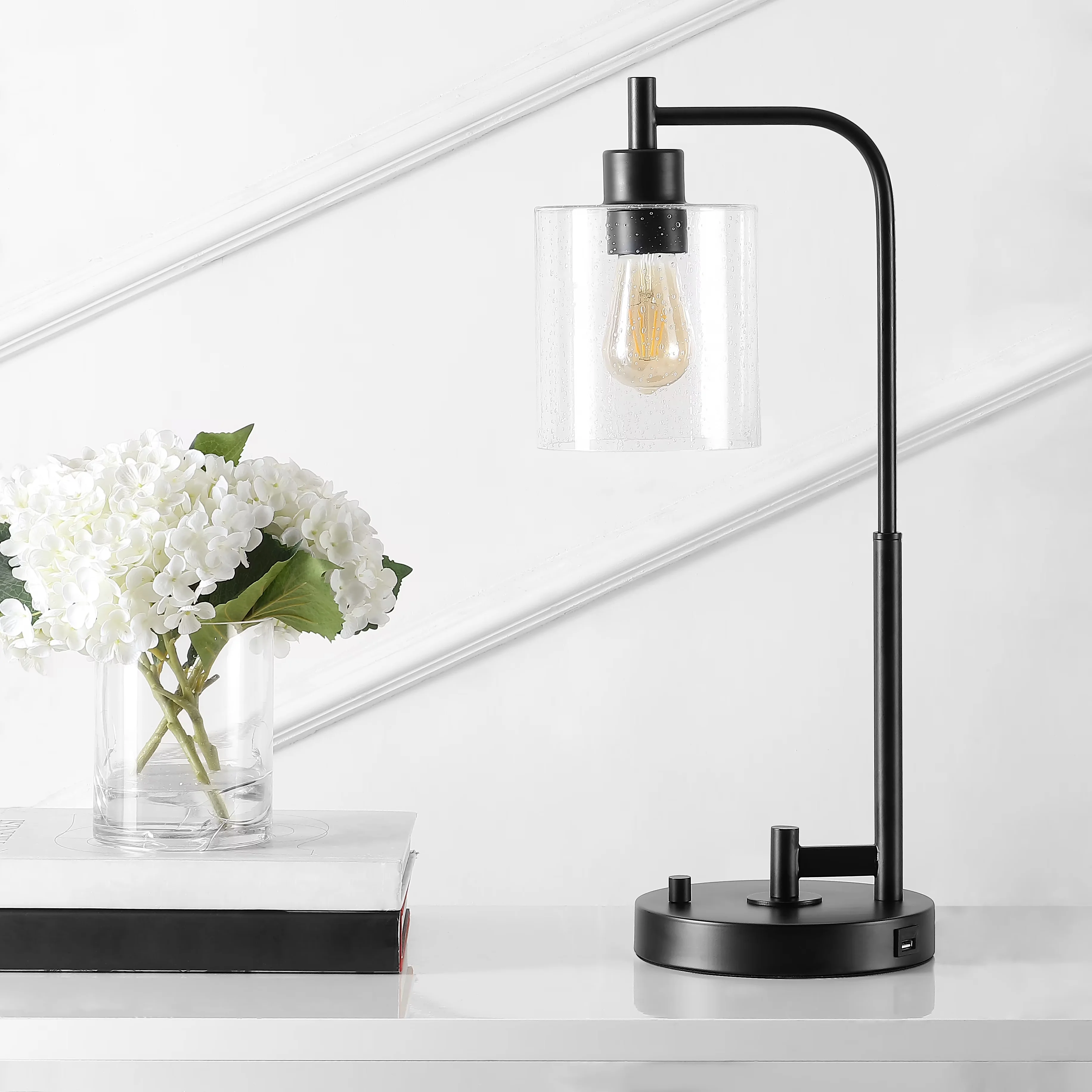 Quality Desk Lamp with LED, Energy Efficient, Black - Iron Black JYL3078A Model BC80D8
