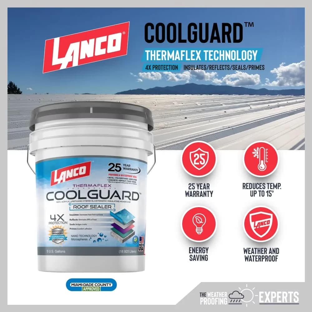 Building Material Premium with Waterproof, White Elastomeric Roof Coating - Model 01A6FD