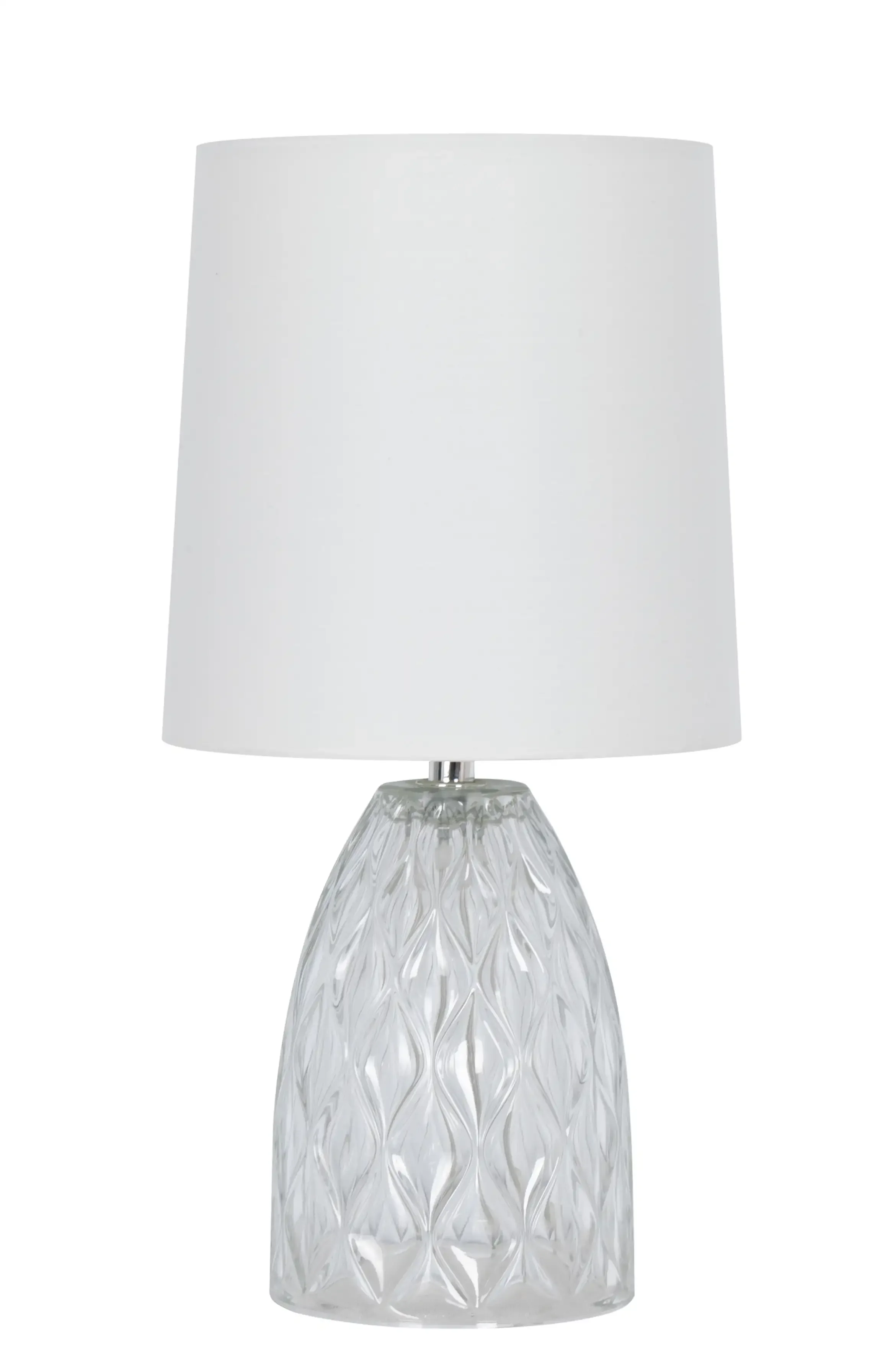 Professional Table Lamp with LED, Power Outlet, Transitional - Glass Clear Model 171995