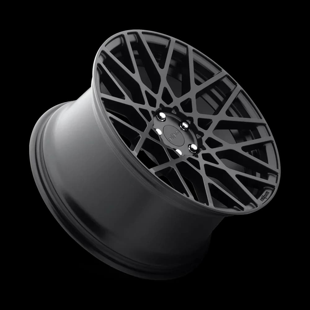 Quality Wheels And Rim - Cast Aluminum Matte Black R112 - Traditional Style Model 8B7E3B