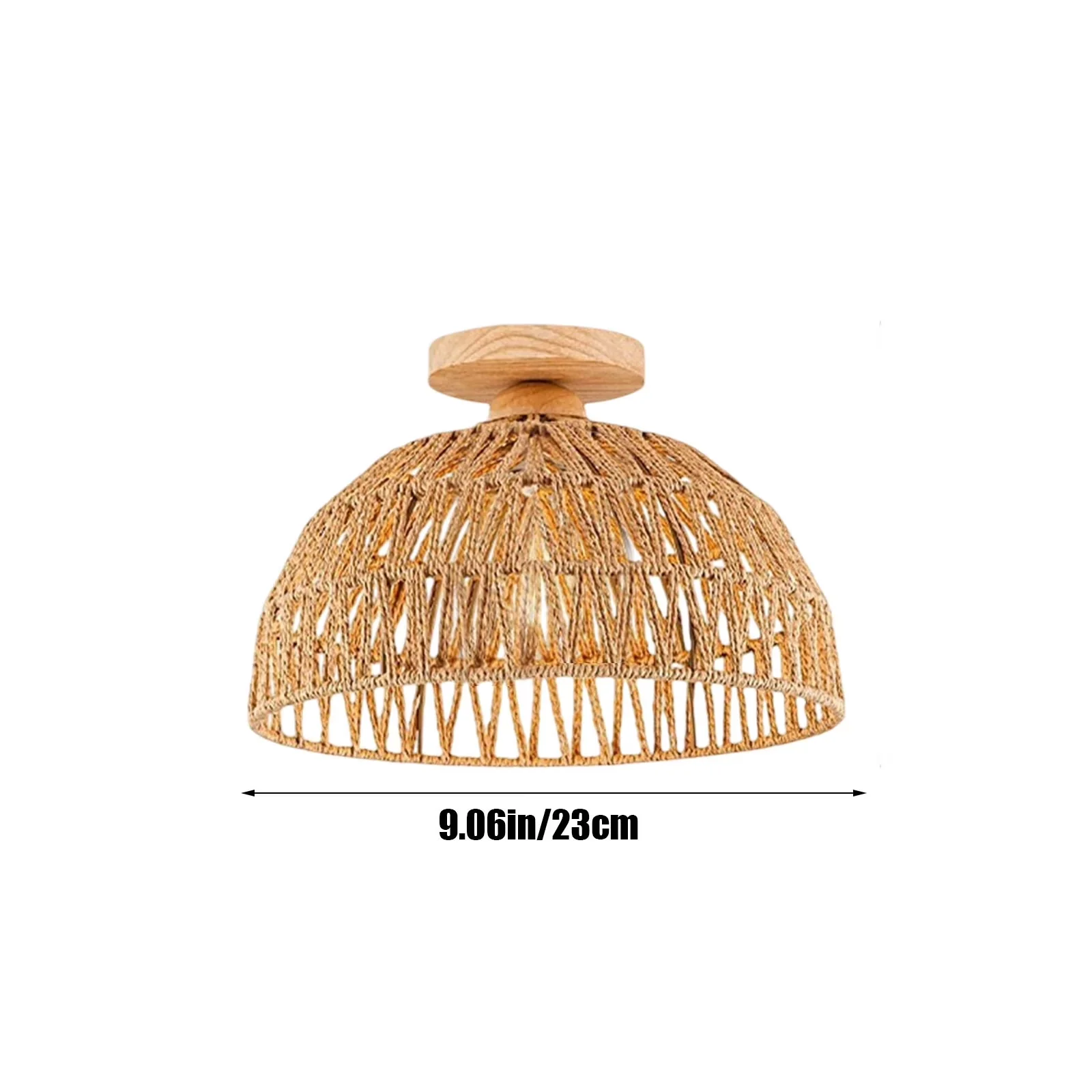 Ceiling Lights Fixture Innovative with Bohemian - Beige Plastic Vintage Model 408A07