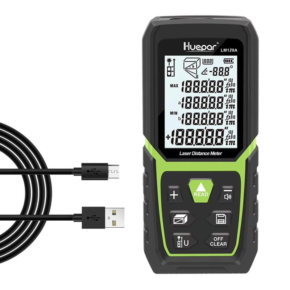 Measuring Layout Stylish with Battery, Durable, Power Source: 37V 850mAh lithium battery - Abs Black Model 494838