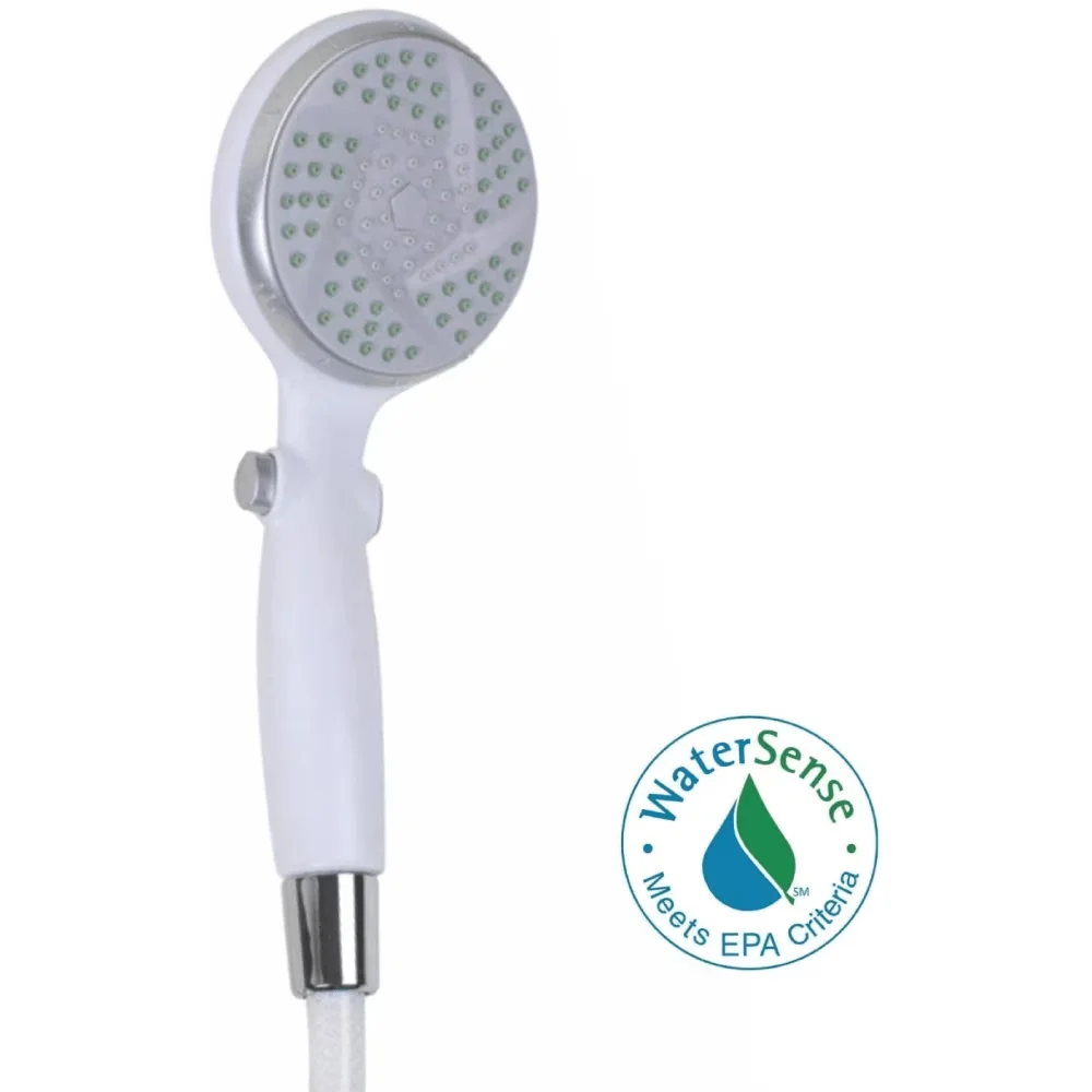 Shower Head Professional with Handheld, Watersense Certified, Handheld Showerhead - Synthetic White Model C63BEB