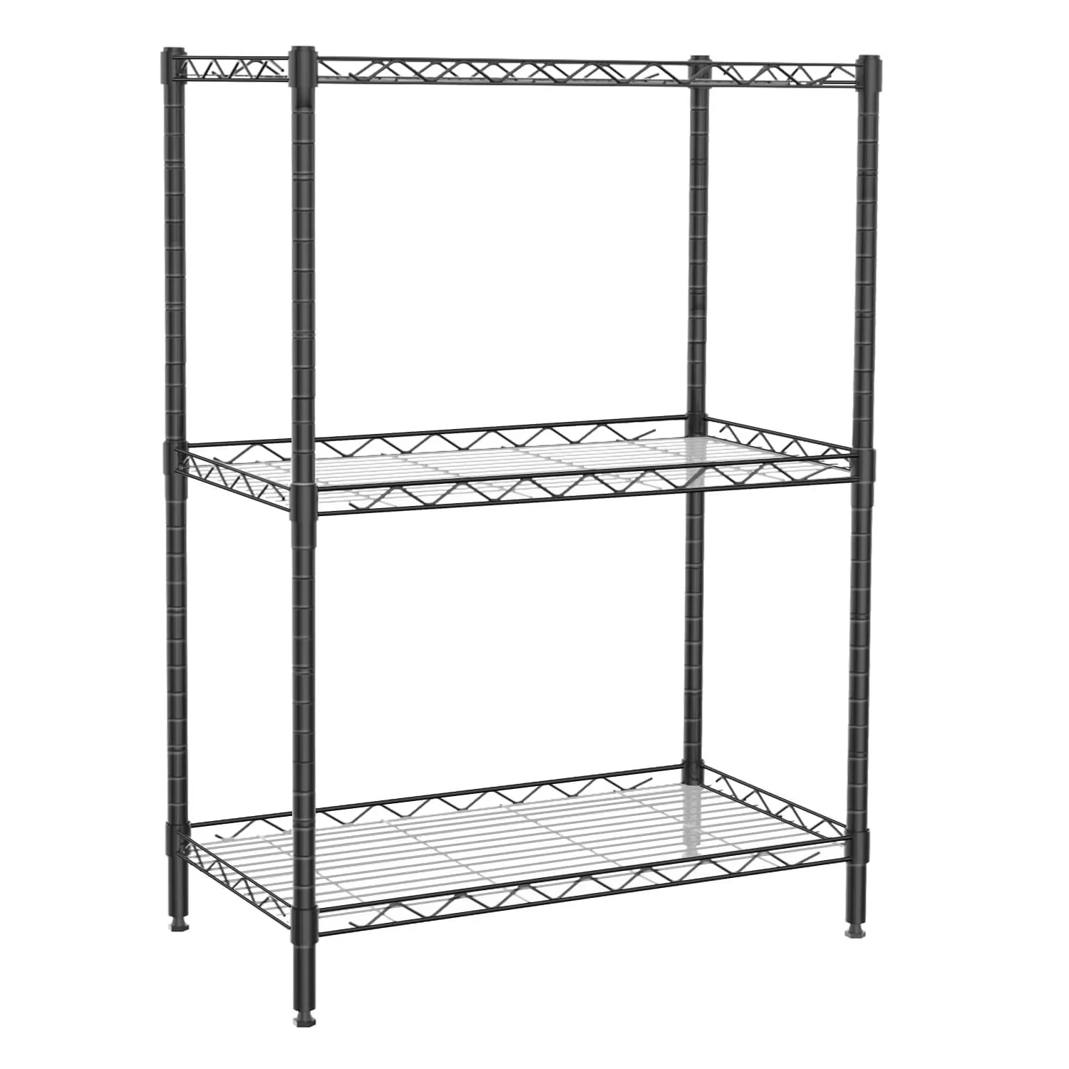 Garage Storage Supply Stylish with Modern - Black Wire Shelf - Compact and Portable Model EBD4DF