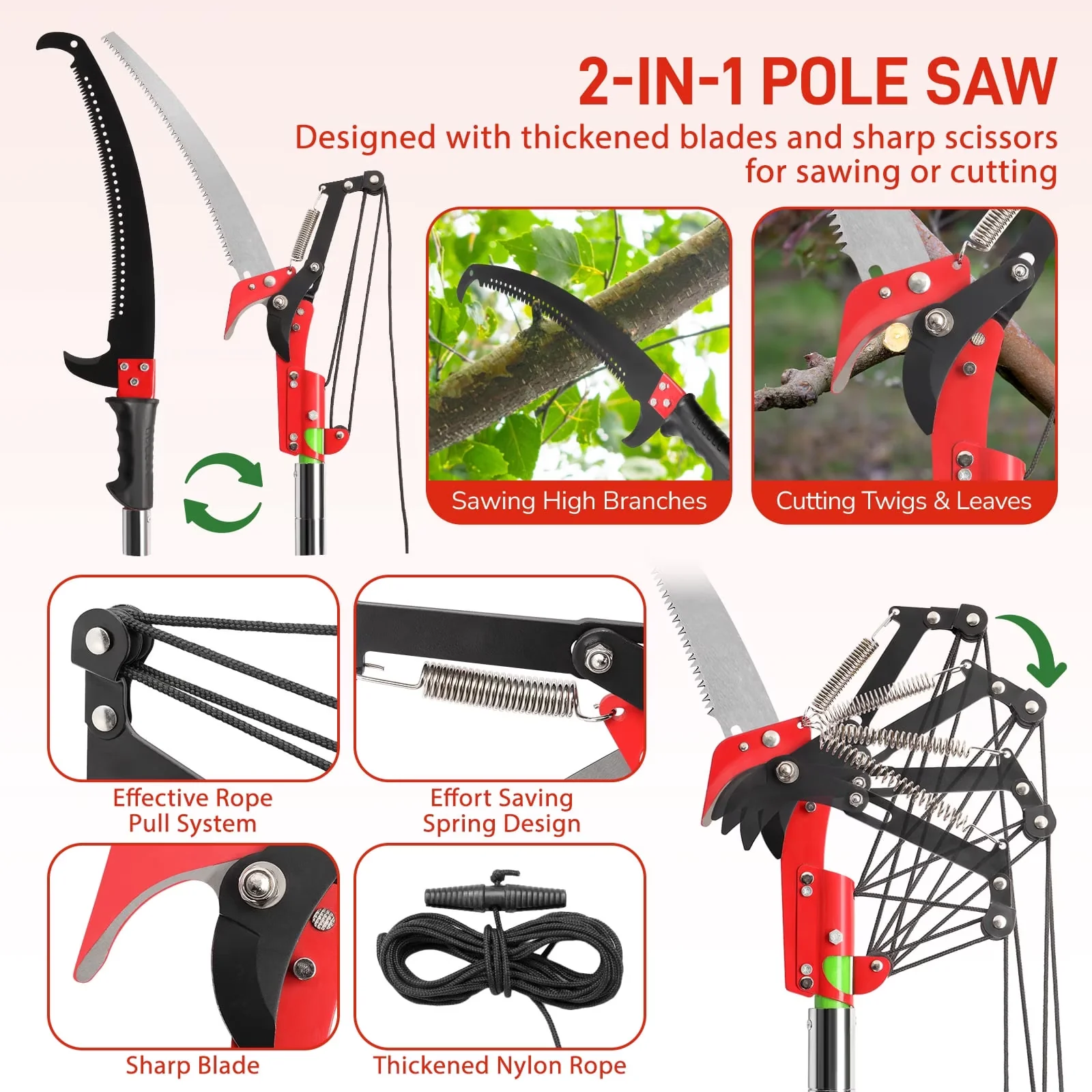 Efficient Pole Saw - Orange Feet - Essential Collection Model 285707