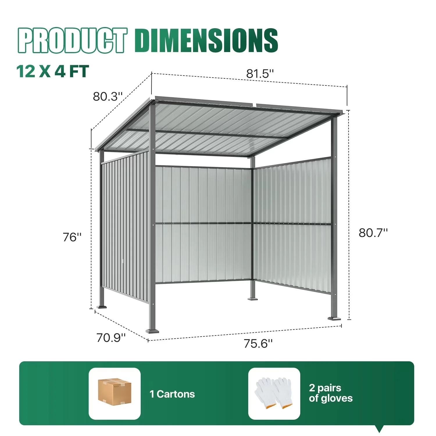 Shed Stylish with Water-Resistant, 6x6 ft Metal, Multi-Purpose Outdoor Grill Gazebo - Black Steel Model DEBAF2