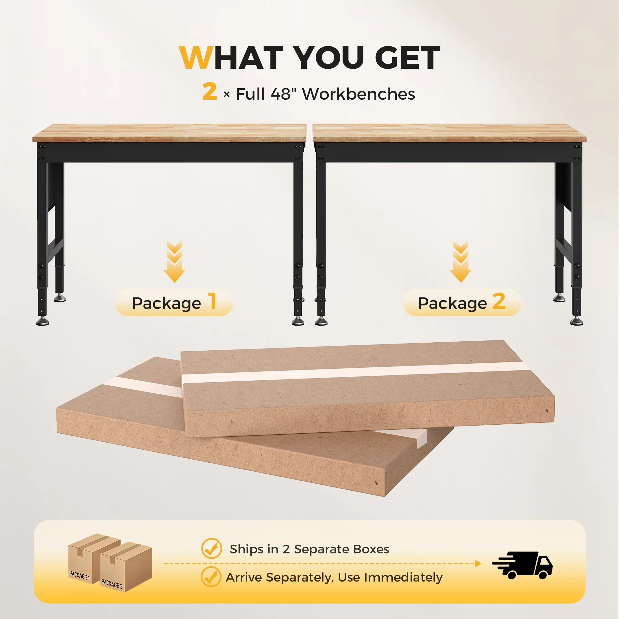 Compact Toolstorage with Adjustable, Storage, Mixing Tool - Carbon Steel, Rubberwood Black for Garage, Office Model CEEB45