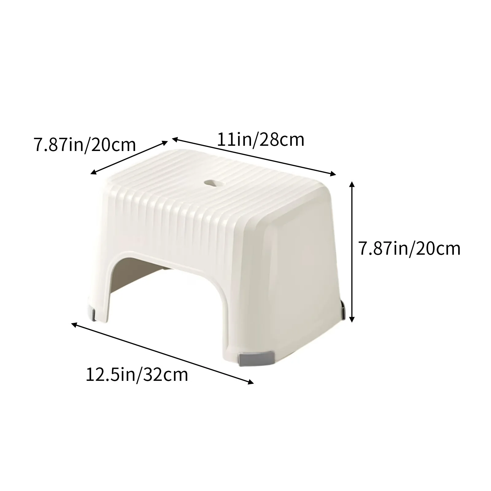 Professional Ladders And Step Stool with Package size:32x20x20cm/12.5x7.87x7.87in, Quantity: 1Pcs, Colour: White - Plastic White#3 Model 564FD9
