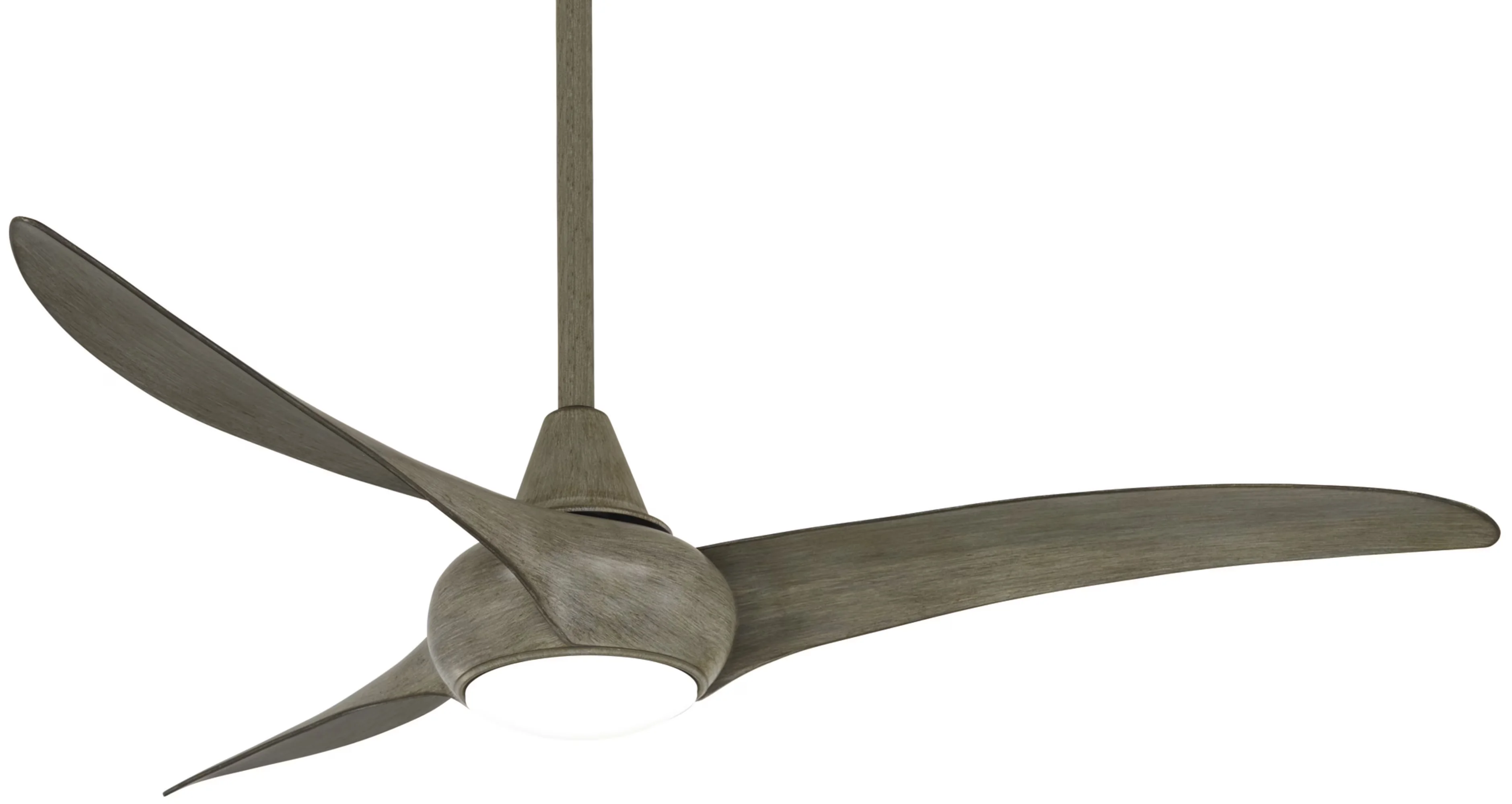 Innovative Ceiling Fan with LED, Modern, Wood - White Minkaaire - Professional Series Model FD3416