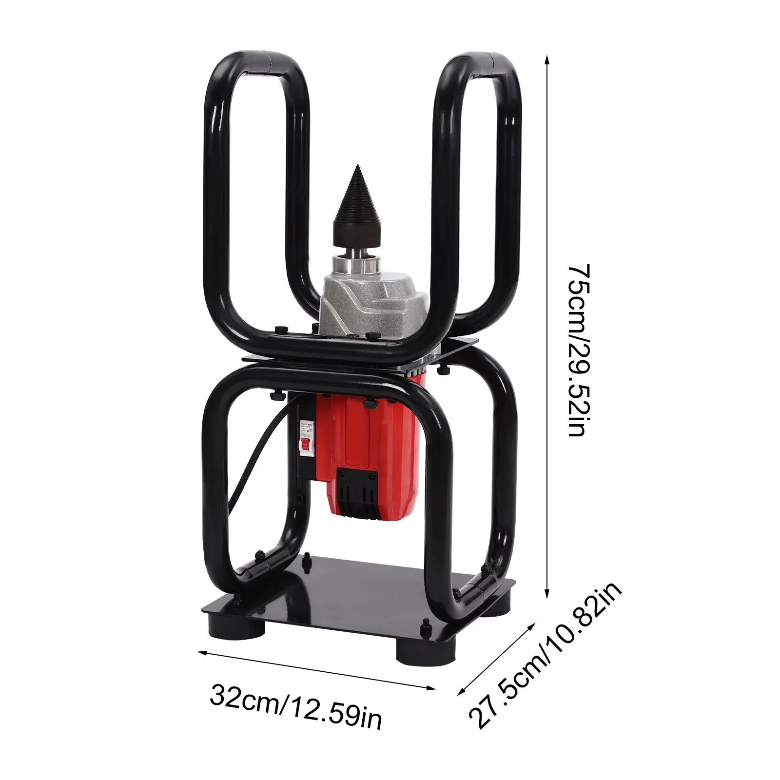 Efficient Logsplitter with Wheeled - Black 450RPM - Ergonomic Design Model 56F1C8